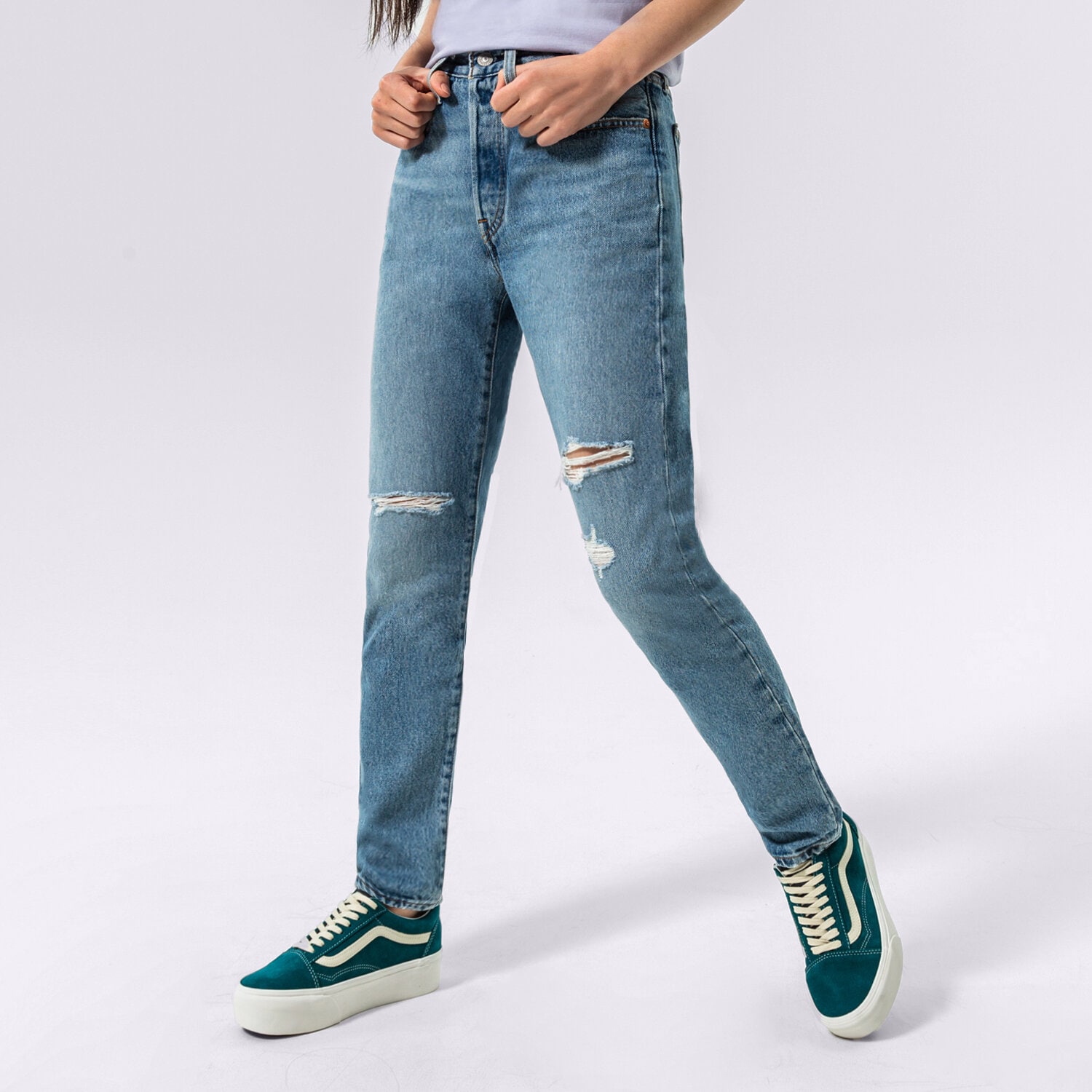 Damen Hosen LEVI'S HOSE 501 SKINNY 29502-0230 Blau