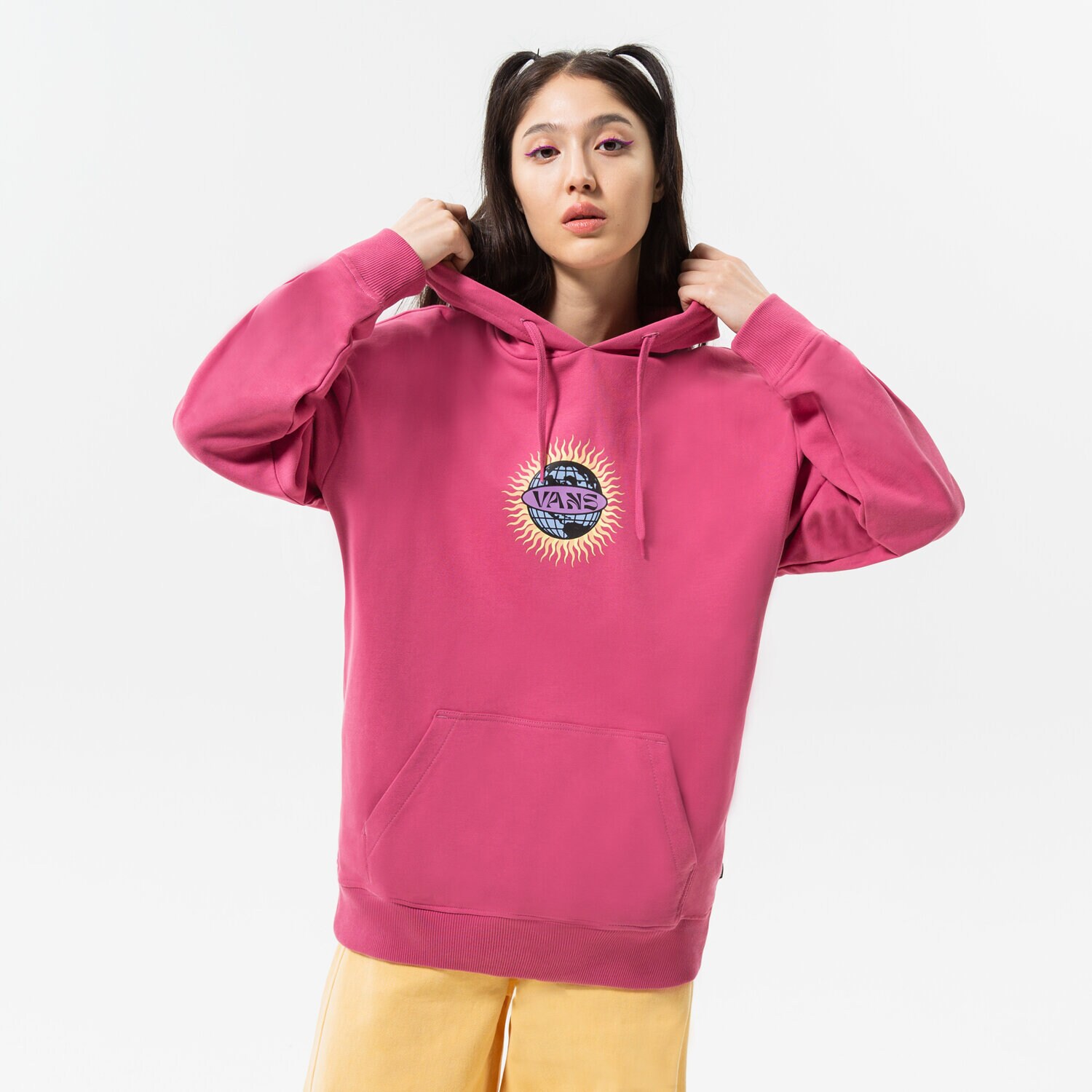 Damen VANS HOODIE EARTH & SUN OS PO VN0A7TMOBEL1 Dunkelrot