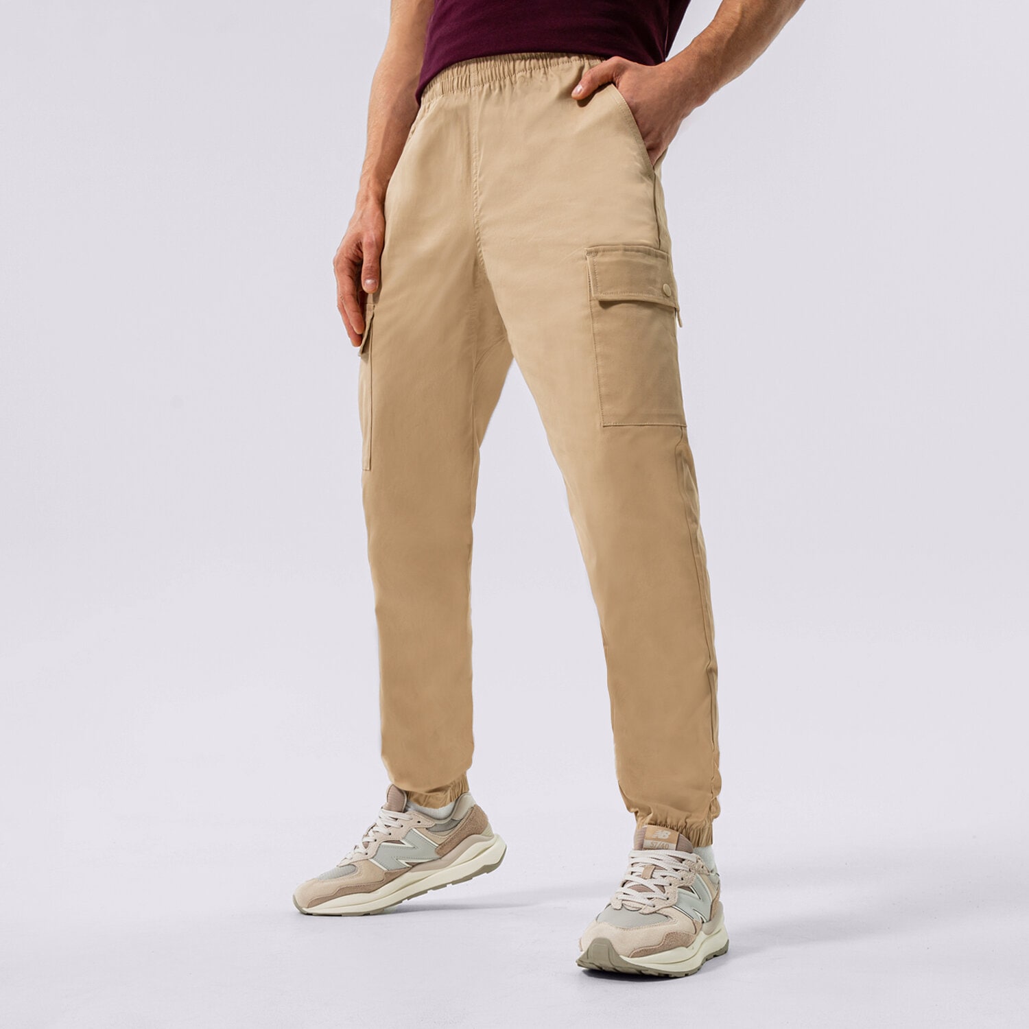 Herren Hosen NEW BALANCE HOSE NB ATHLETICS WOVEN CARGO MP13501INC Beige