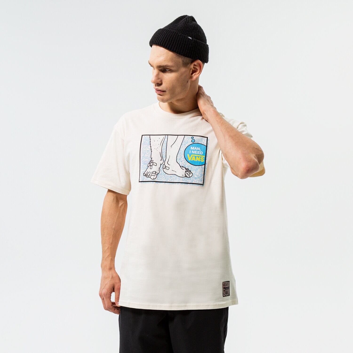 Herren T-Shirt VANS T-SHIRT I NEED VANS REV. SS TEE VN0007RK3KS1 Gelb