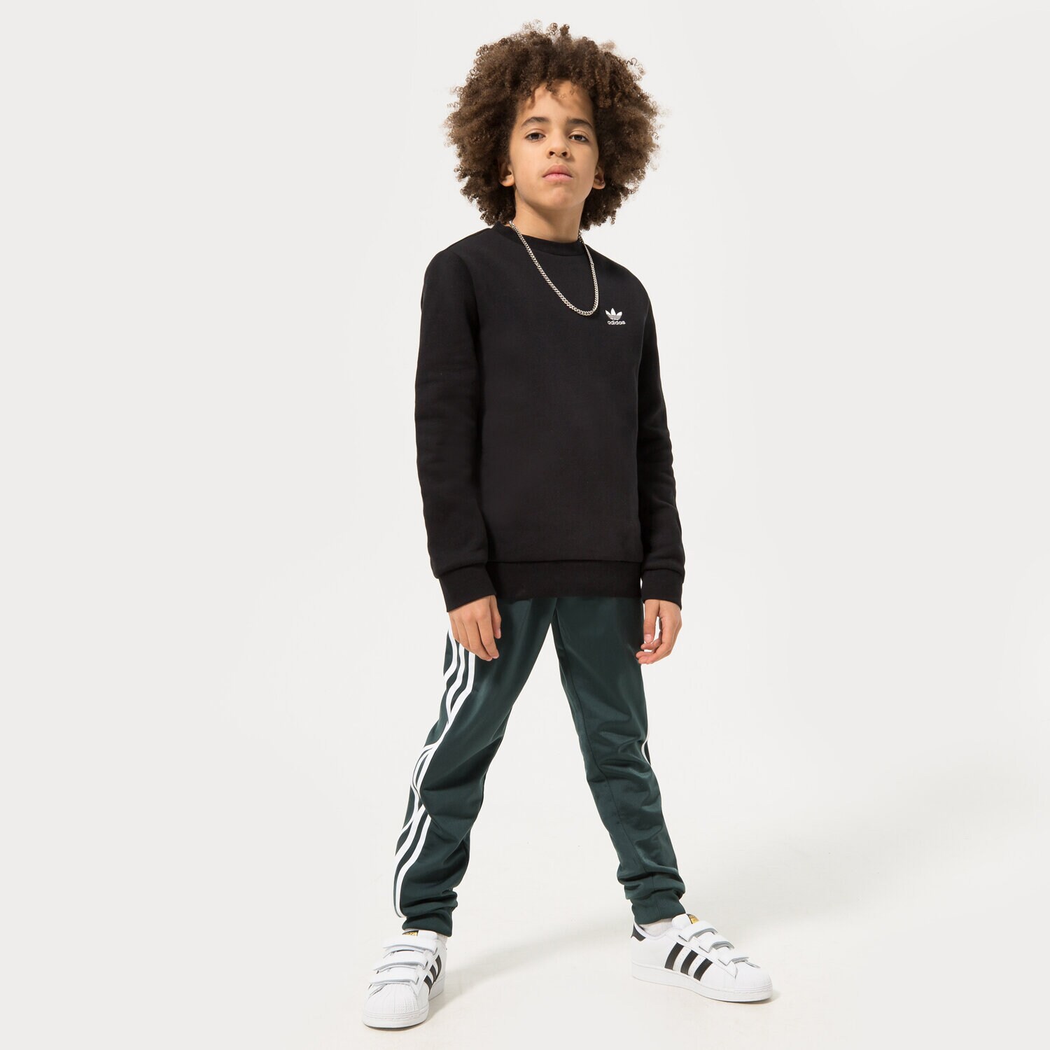 Kinder ADIDAS SWEATSHIRT CREW BOY HS8870 Schwarz