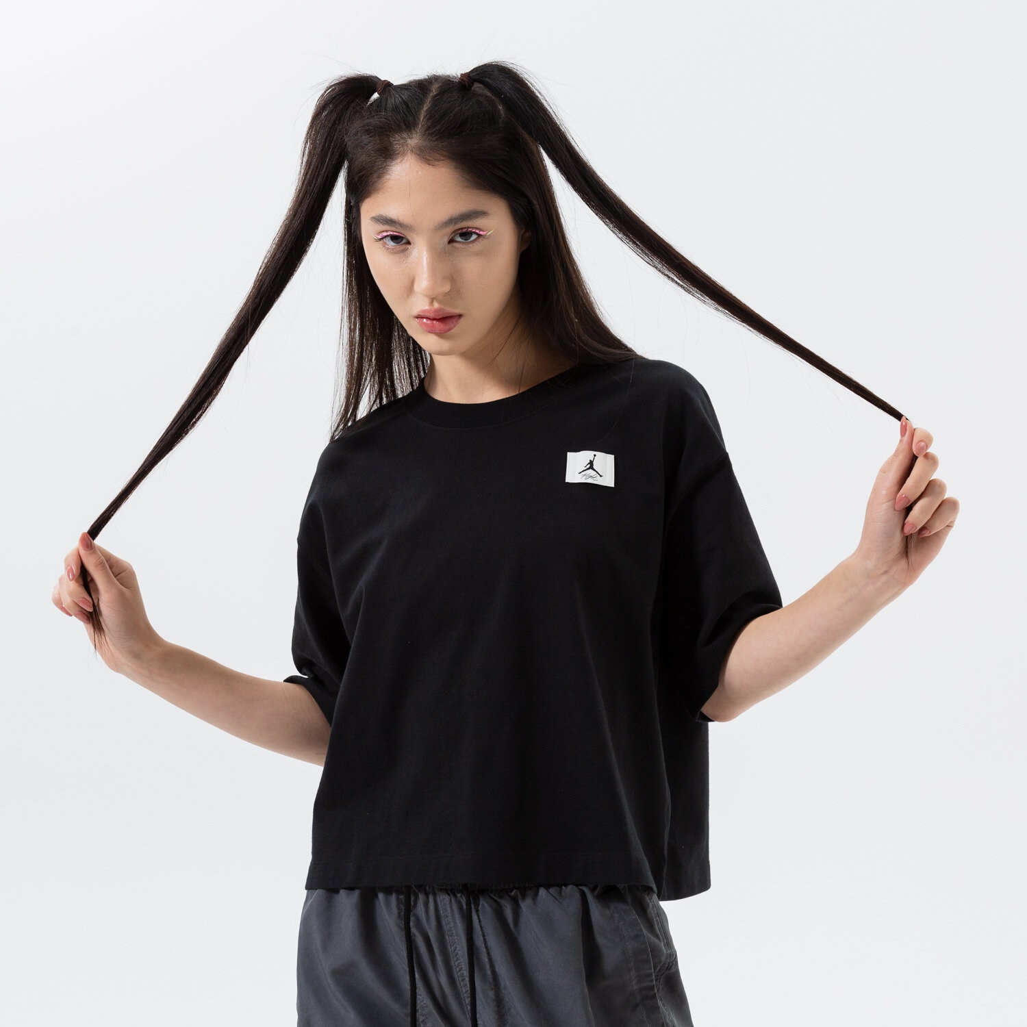 Damen T-Shirt JORDAN T-SHIRT W J ESSEN BOXY TEE 2 DO5038-010 Schwarz