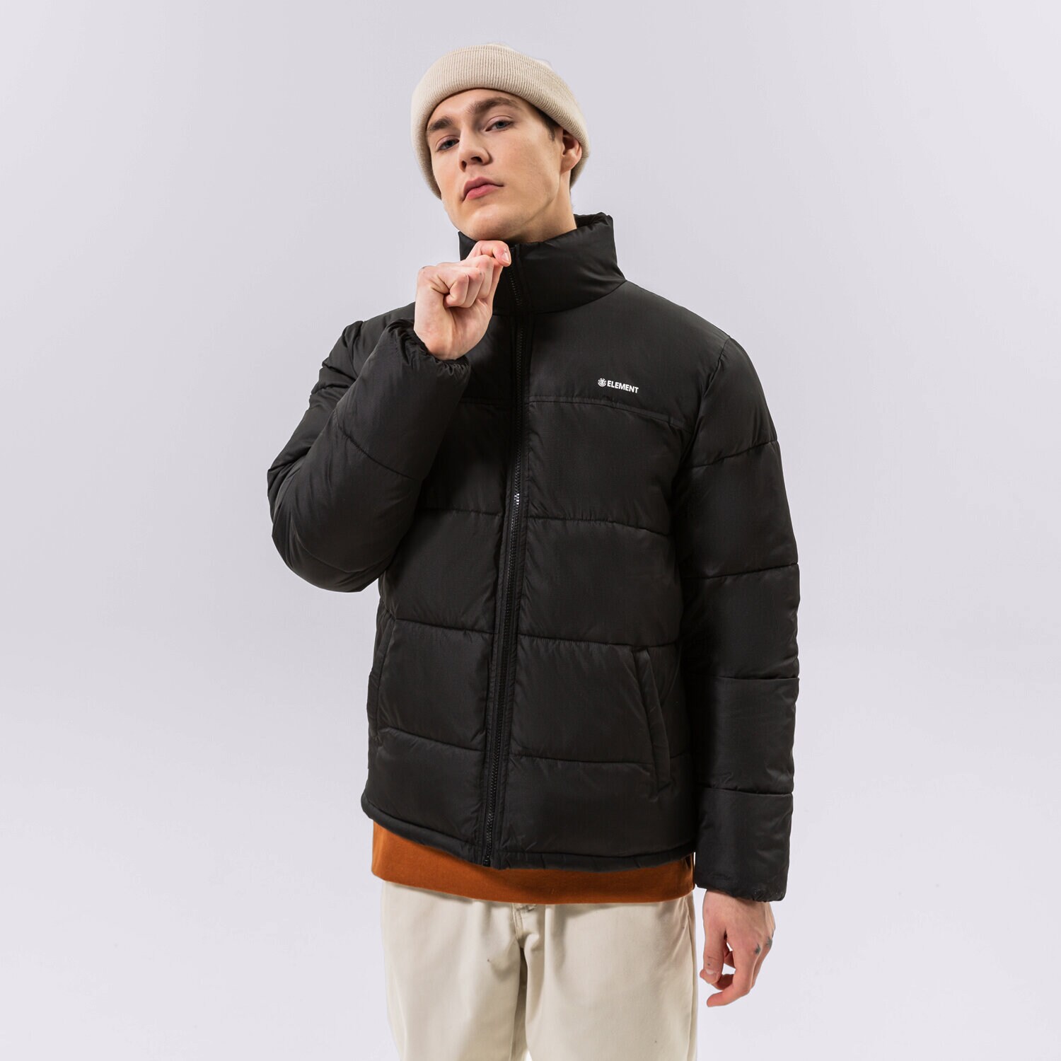 Herren Winterjacke ELEMENT DAUNENJACKE ALDER ARCTIC FUNDAMENTAL F1JKE6-3732 Schwarz