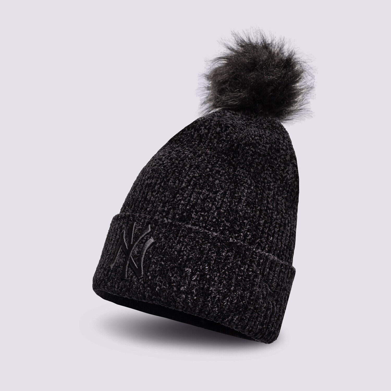 Damen Mütze NEW ERA MÜTZE WMNS BOBBLE BEANIE NYY BLK NEW YORK YANKEES BL 60284833 Schwarz