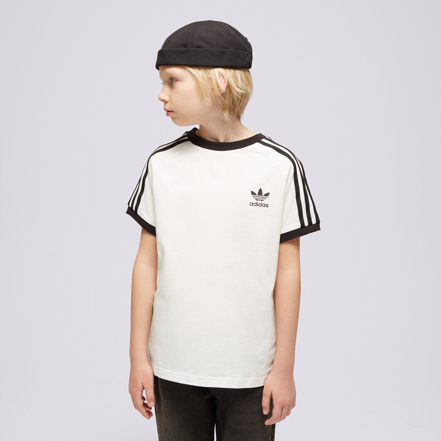 Kinder T-Shirt ADIDAS T-SHIRT 3STRIPES TEE BOY HK0265 Schwarz