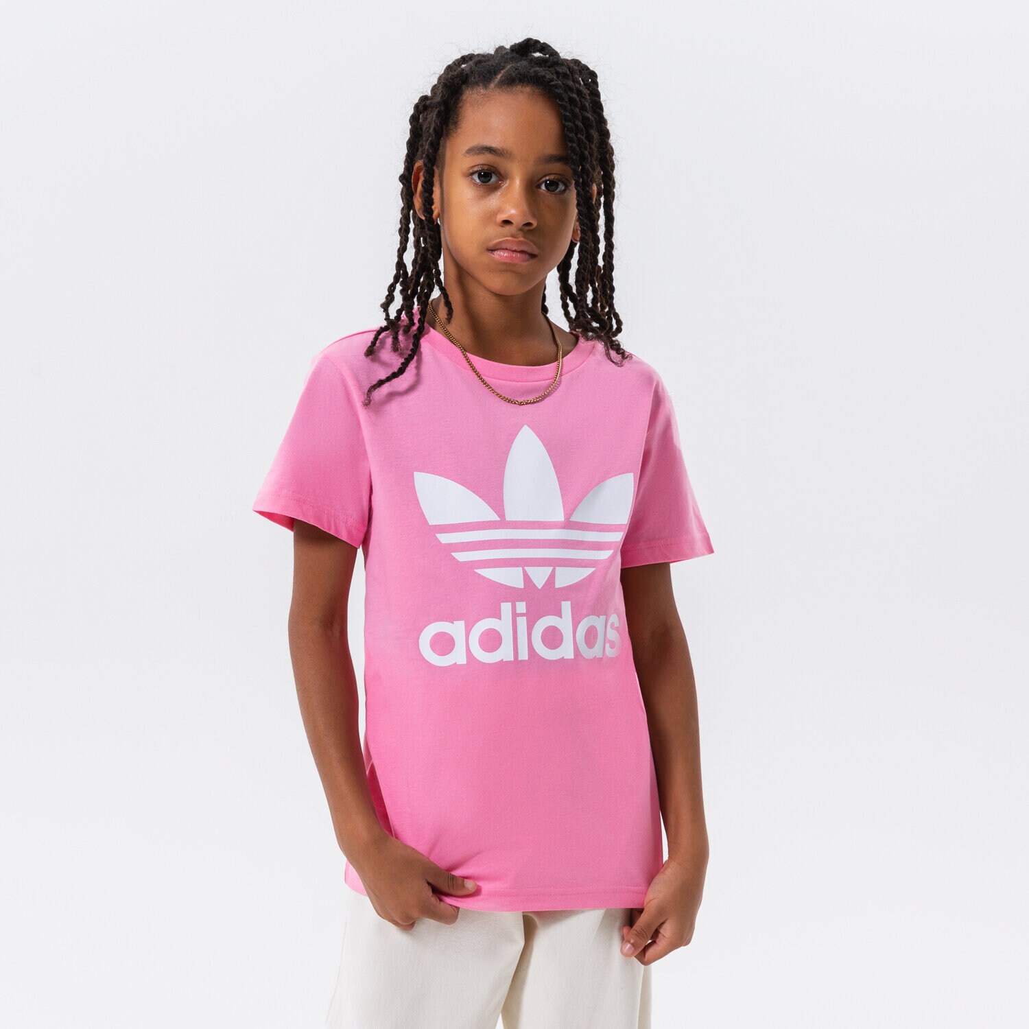 Kinder T-Shirt ADIDAS T-SHIRT TREFOIL TEE GIRL HK0259 Rosa