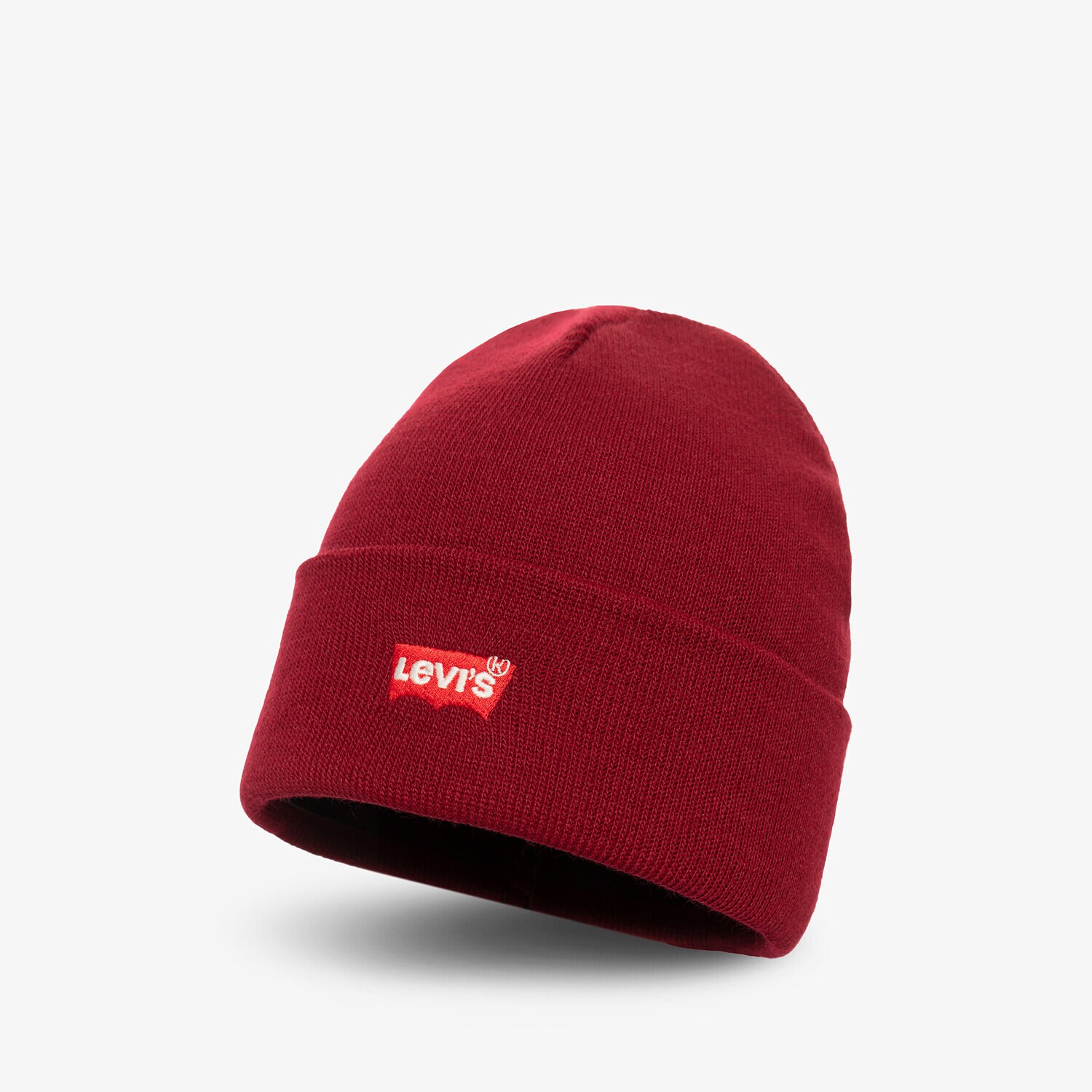 Kinder Mütze LEVI'S MÜTZE RED BATWING EMBROIDERED BEANIE 38022-0184 Dunkelrot