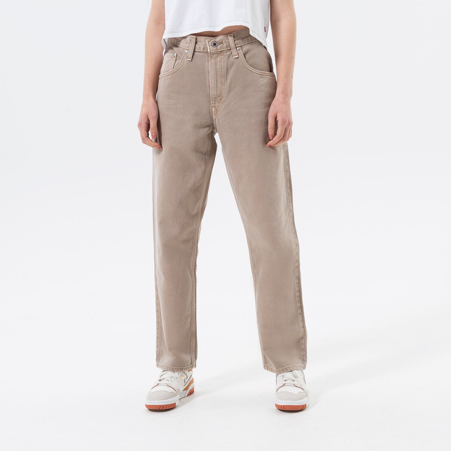 Damen Hosen LEVI'S HOSE 94 BAGGY SILVERTAB A3518-0001 Beige