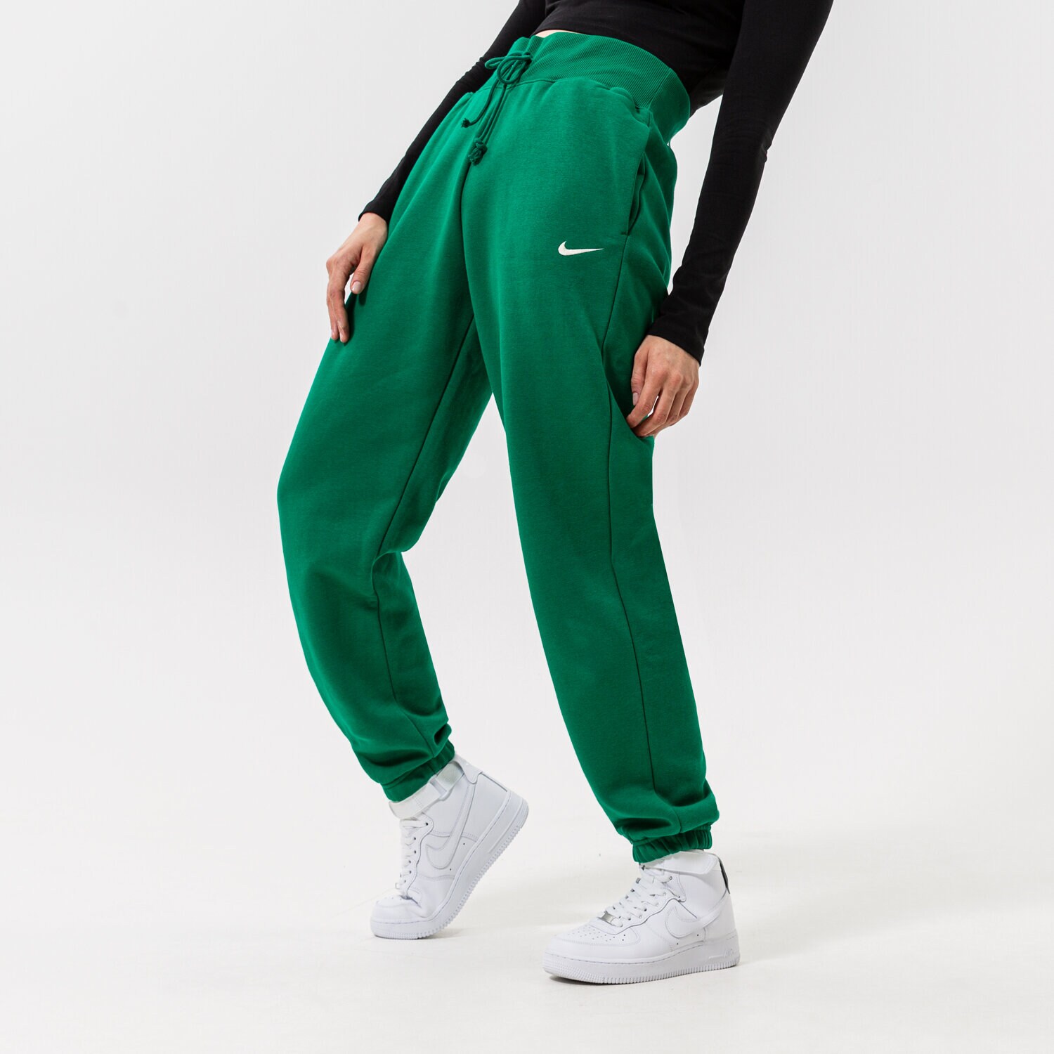 Damen Hosen NIKE HOSE W NSW PHNX FLC HR OS PANT DQ5887-365 Grün