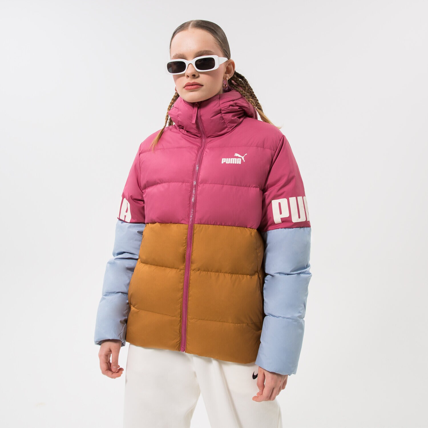 Damen Winterjacke PUMA JACKE WINTER PUMA POWER HOODED DOWN PUFFER 849394 45 Violet