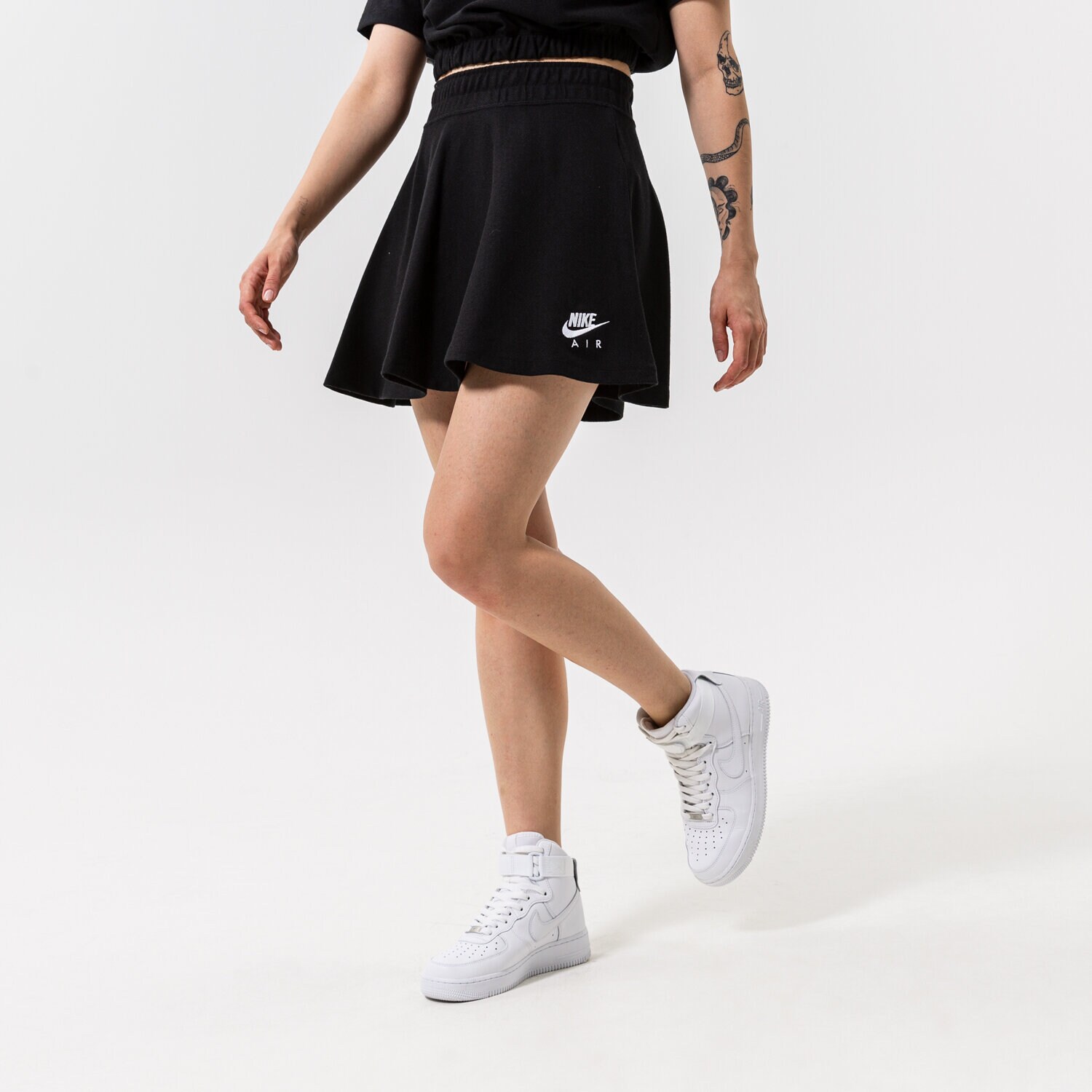 Damen Rock NIKE ROCK W NSW AIR PIQUE SKIRT DO7604-010 Schwarz