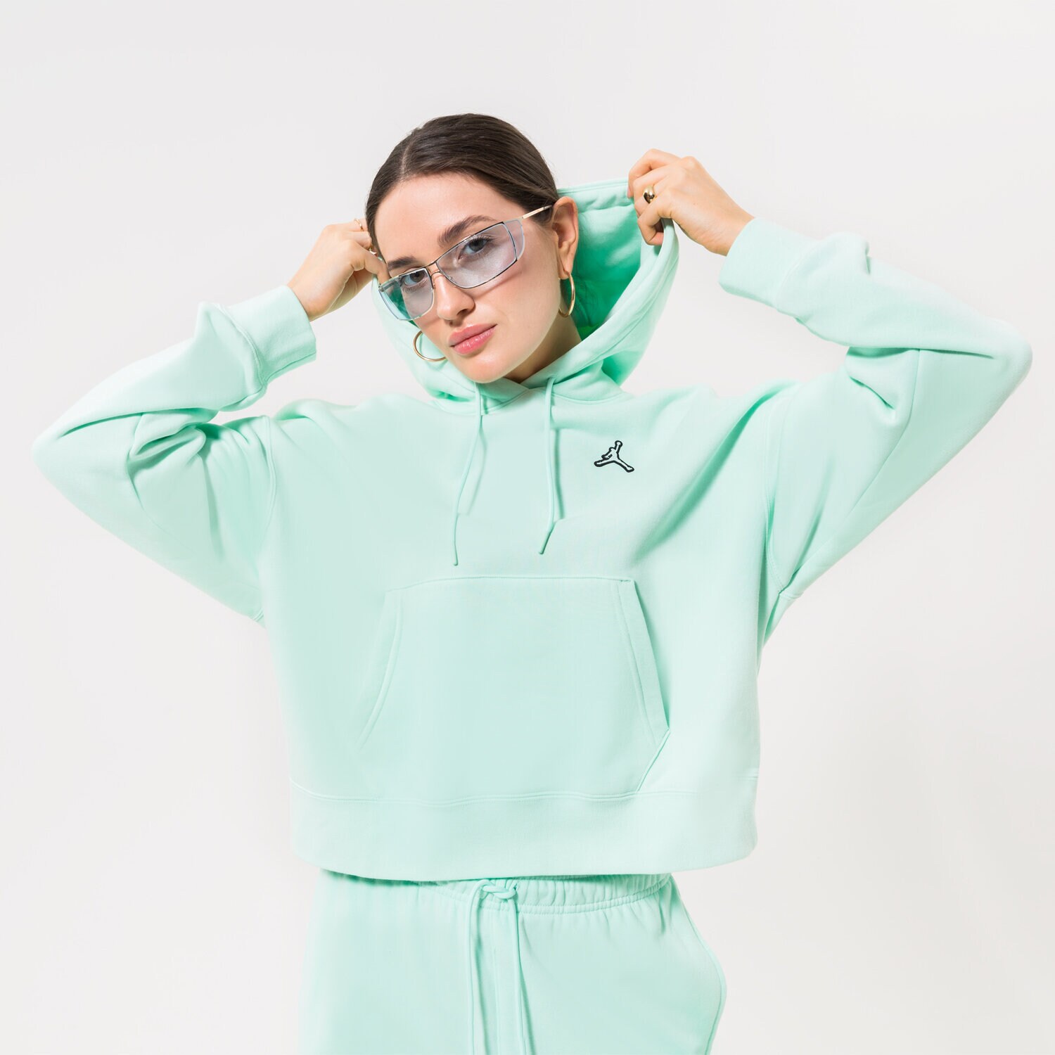 Damen JORDAN HOODIE ESSENTIAL OVERHEAD HOODIE DN4570-379 Grün