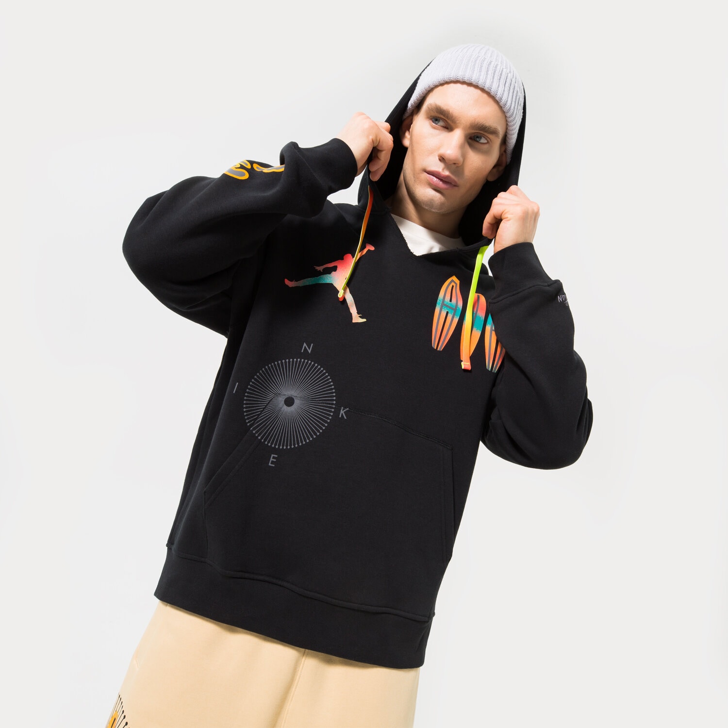 Herren JORDAN HOODIE M J FLT MVP STMT FLC PO DQ8019-010 Schwarz