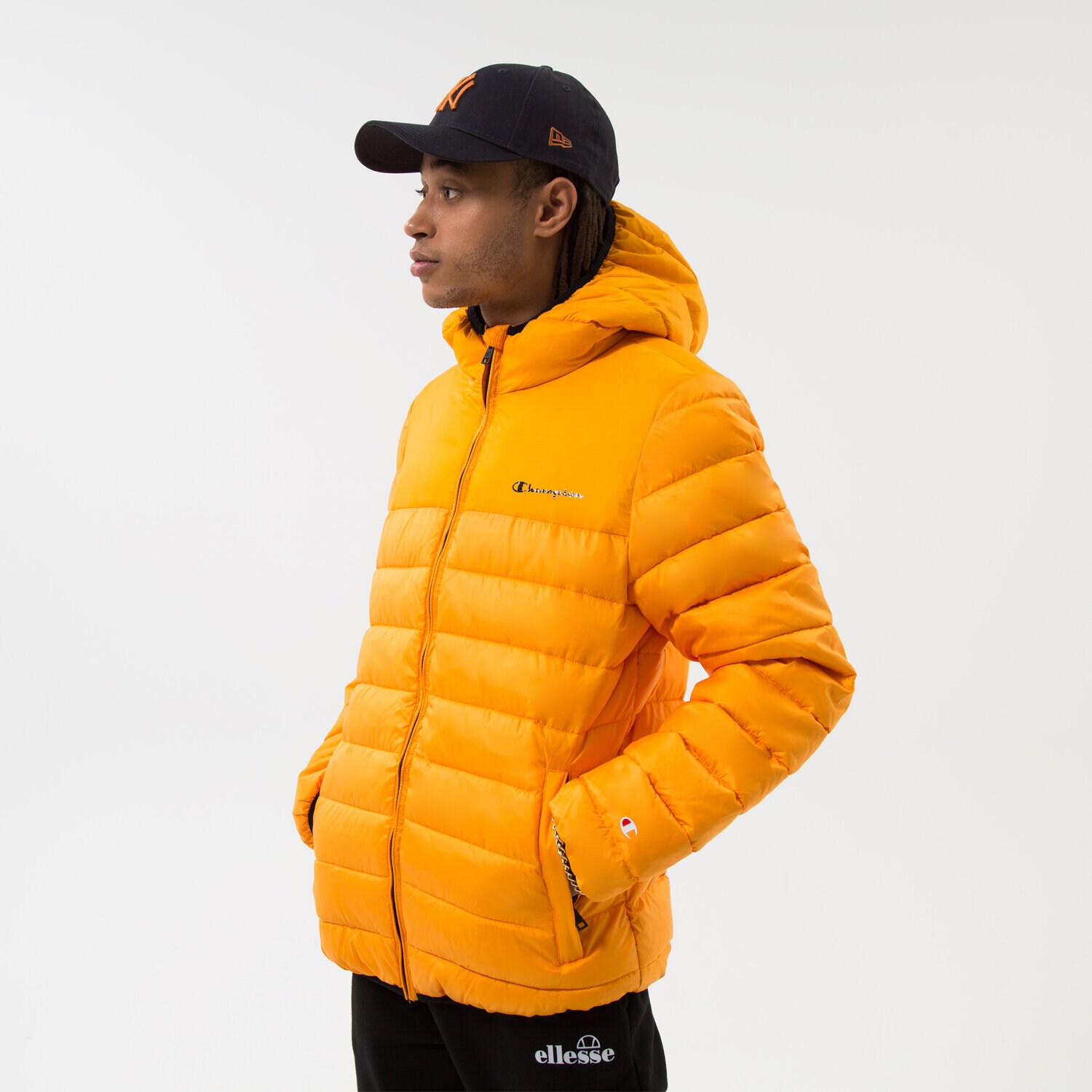 Herren Winterjacke CHAMPION JACKE WINTER HOODED JACKET 218073YS113 senfgelb