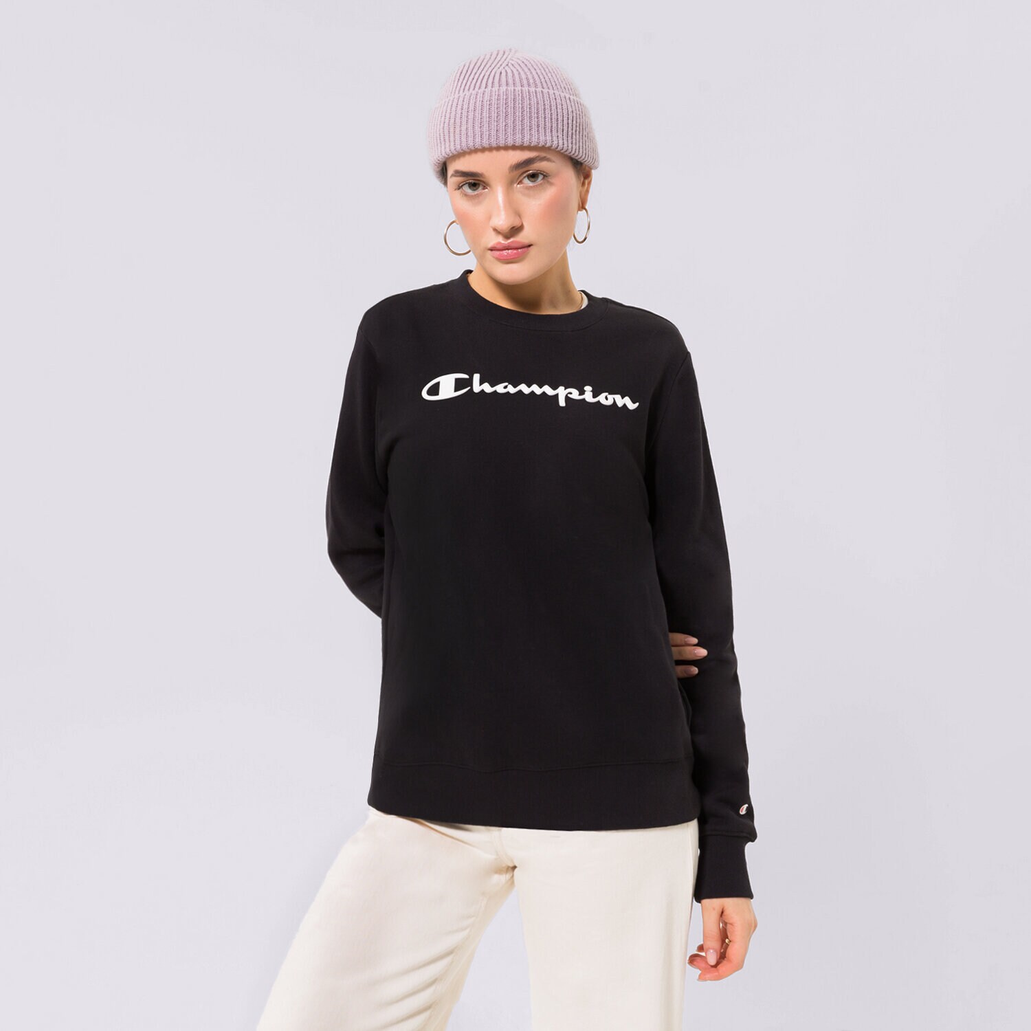 Damen CHAMPION SWEATSHIRT CREWNECK SWEATSHIRT 115391KK001 Schwarz