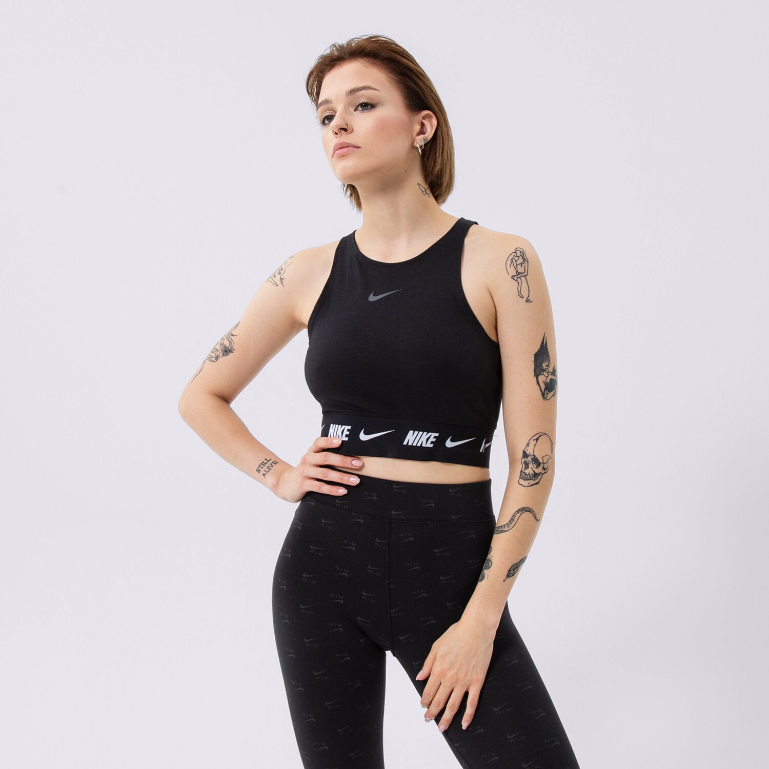 Damen T-Shirt NIKE TOP DQ9315-010 Schwarz