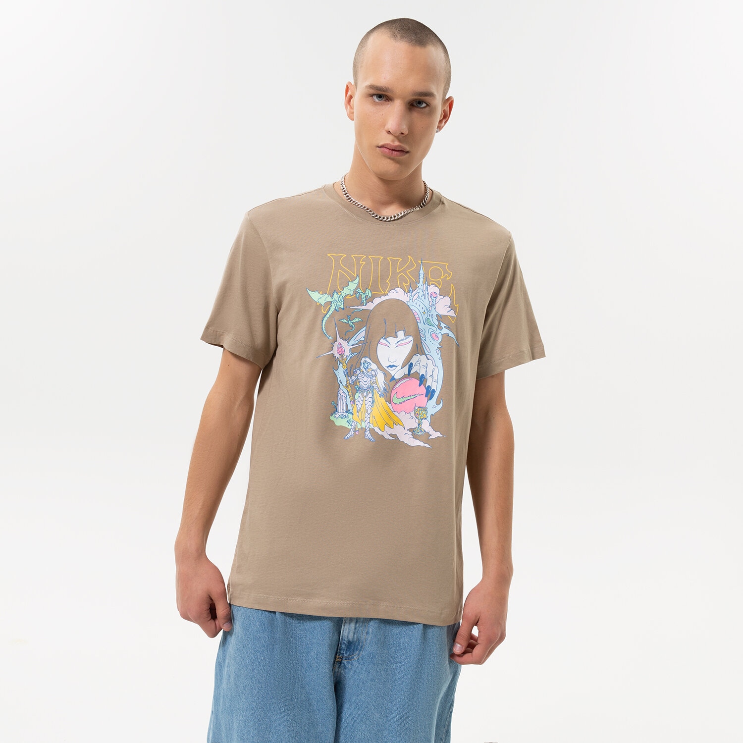 Herren T-Shirt NIKE T-SHIRT M NSW TEE FANTASY GRAPHIC DR7991247 Braun