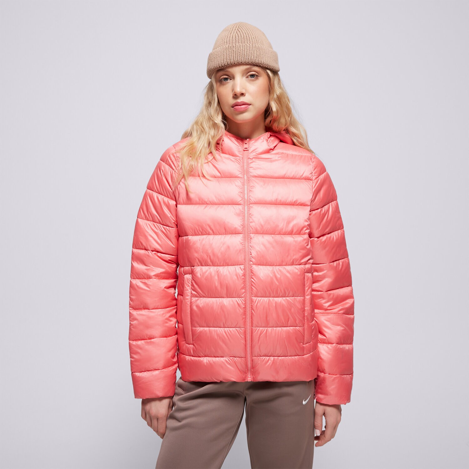 Damen Winterjacke CHAMPION JACKE WINTER HOODED POLYFILLED JACKET 115750PS171 Rosa