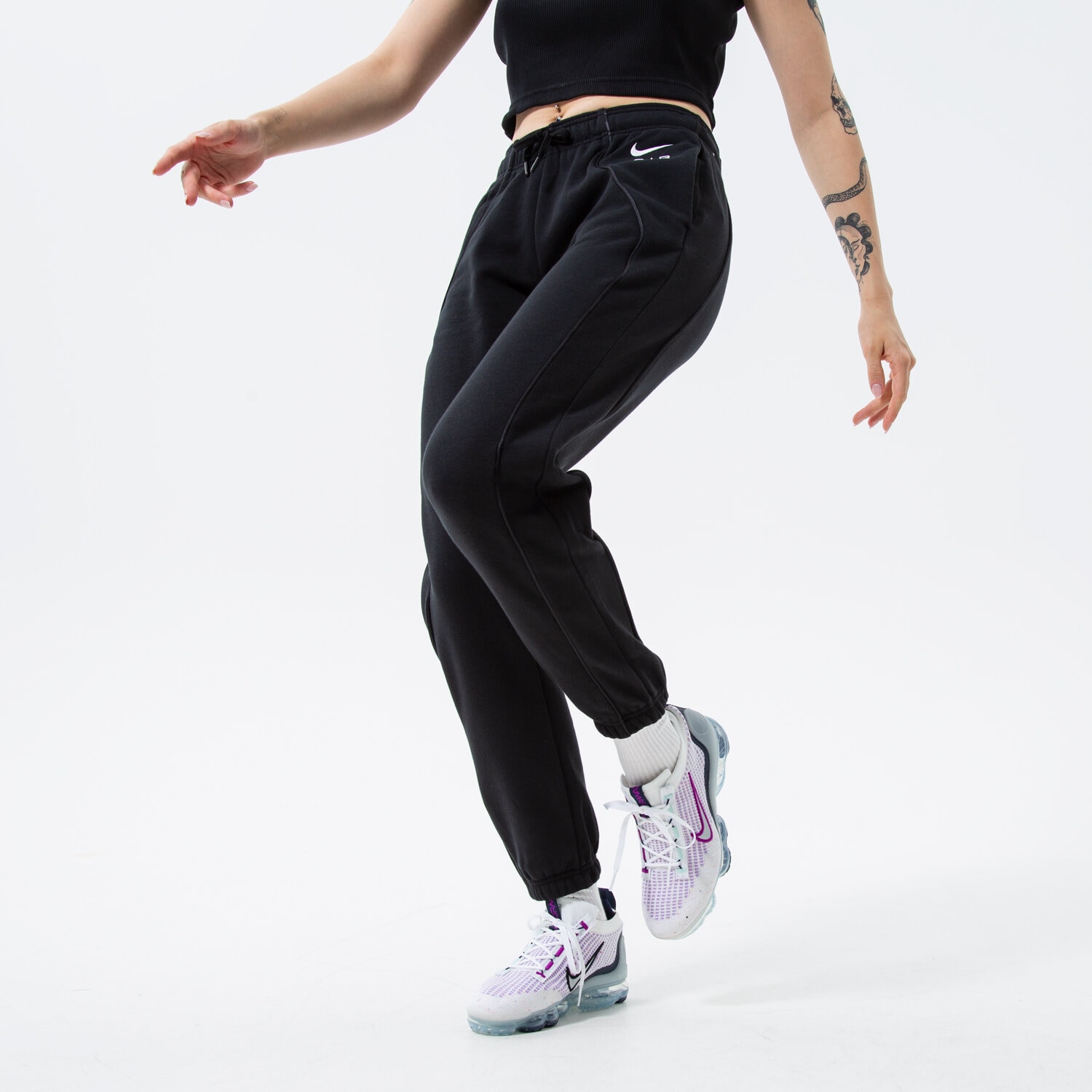 Damen Hosen NIKE HOSE W NSW AIR FLC MR JOGGER DQ6563010 Schwarz