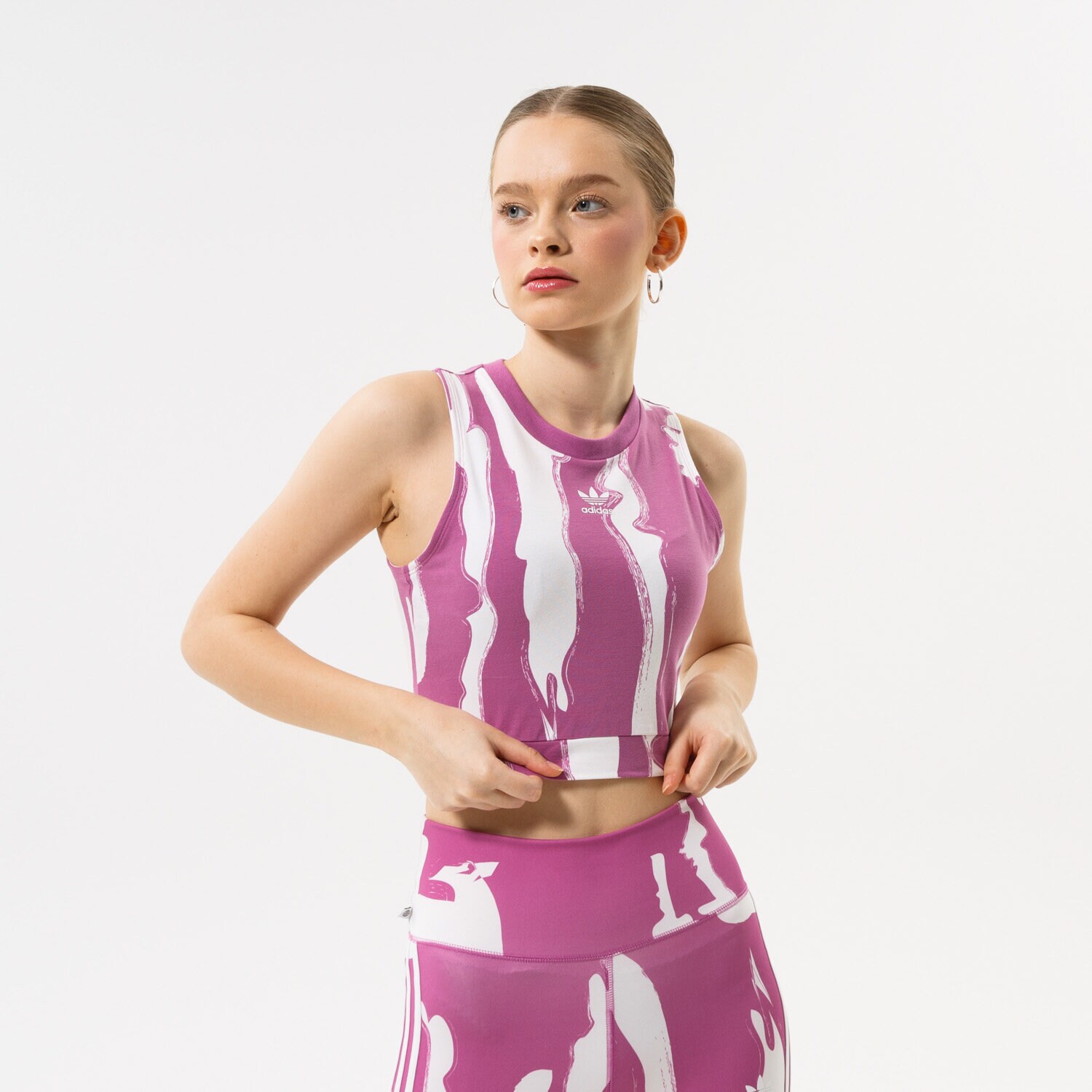 Damen T-Shirt ADIDAS TOP HK5201 Violet