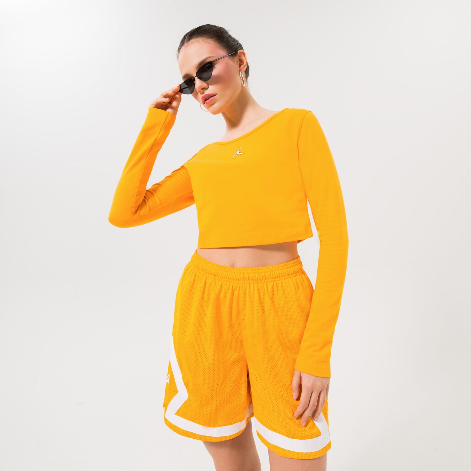 Damen T-Shirt JORDAN TOP W J FLIGHT LS TOP CORE DQ4465705 Gelb