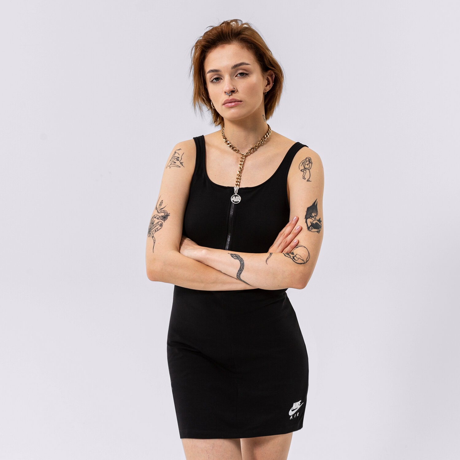Damen Kleid NIKE KLEID DM6458-010 Schwarz