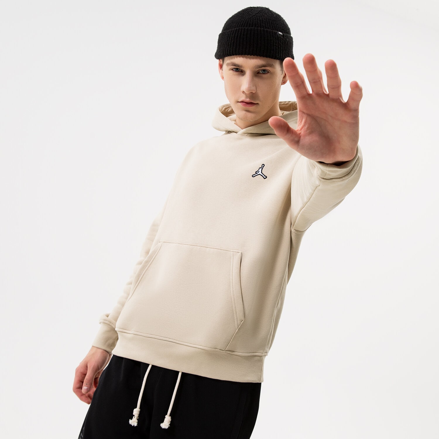 Herren JORDAN HOODIE M J ESSENTIAL FL DQ7466-206 Beige