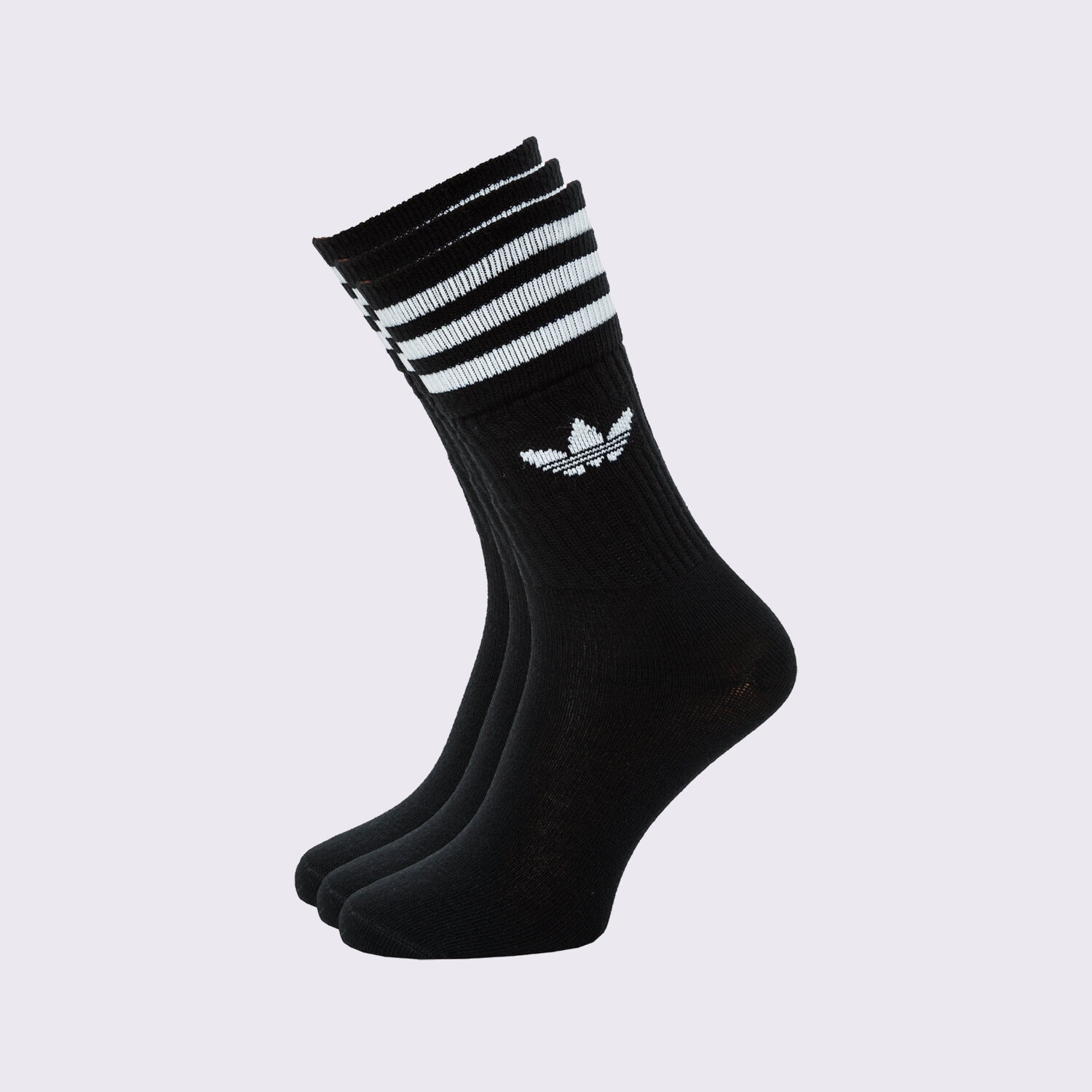 Damen Socken ADIDAS SOCKEN 3-PACK SOCKS HIGH CREW S21490 Schwarz