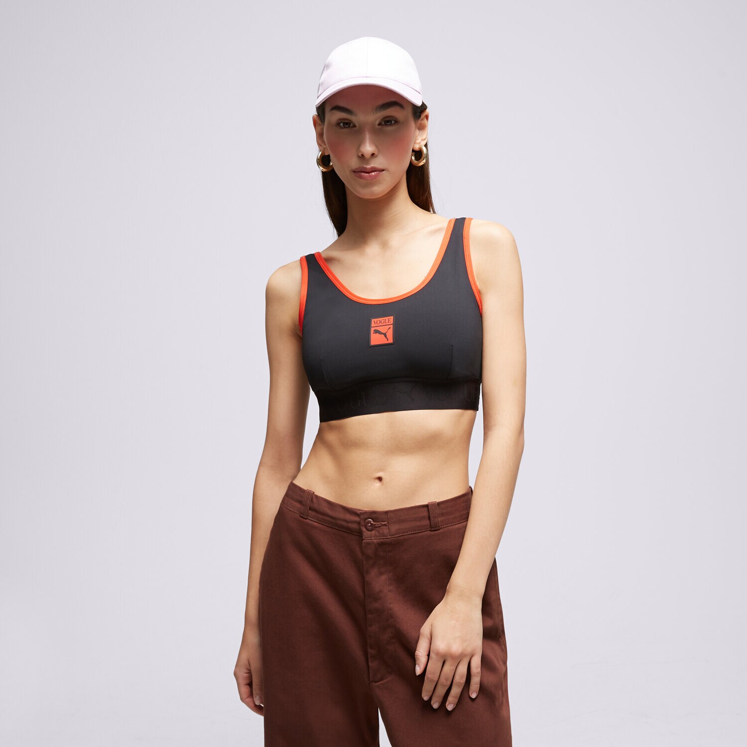 Damen T-Shirt PUMA BRA TOP PUMA X VOGUE 534688-01 Schwarz