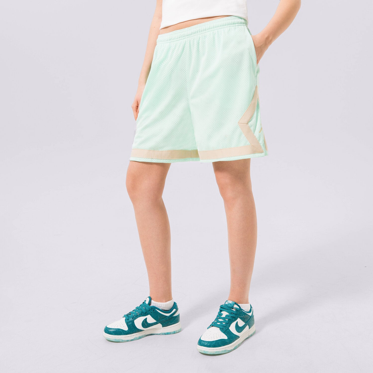 Damen Shorts JORDAN SHORTS W J HERITAGE DIAMOND S COR DO5032-379 mintgrün