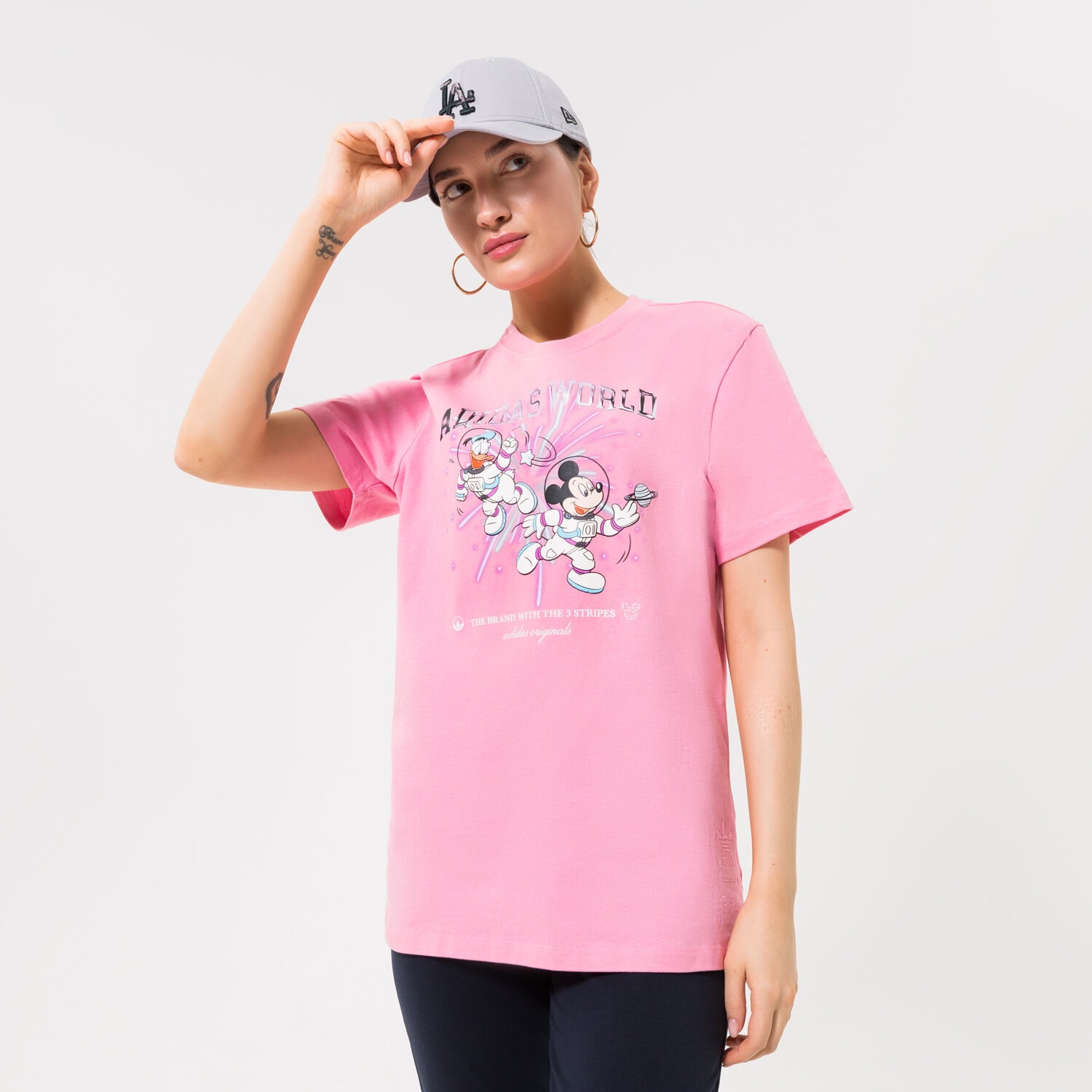 Damen T-Shirt ADIDAS T-SHIRT GRAPHIC TEE HL9052 Rosa