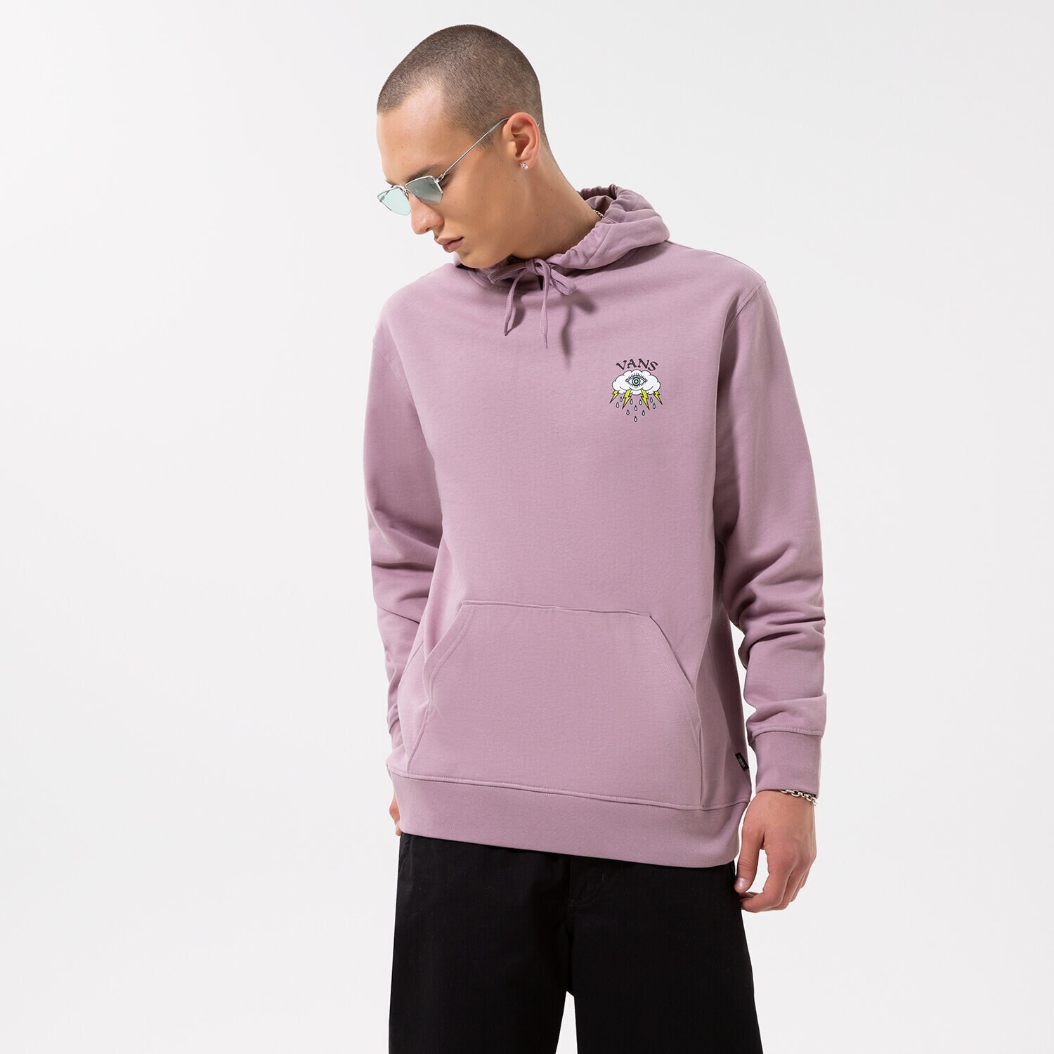Herren VANS SWEATSHIRT STORM DAZE VN0A7TMKFWA1 Schwarz