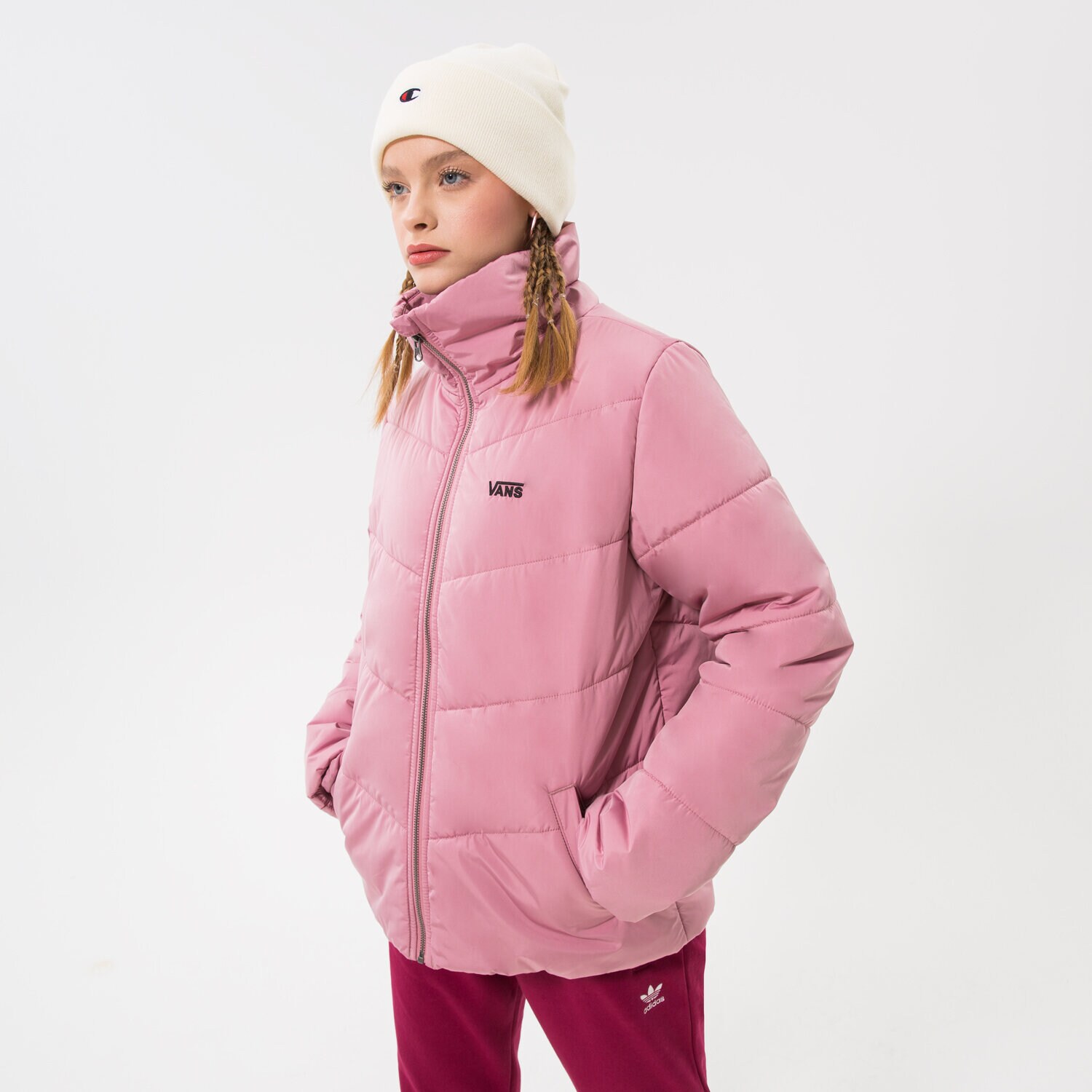 Damen Winterjacke VANS JACKE WINTER FOUNDRY PUFF MTE VN0A7YK5BD5 Rosa