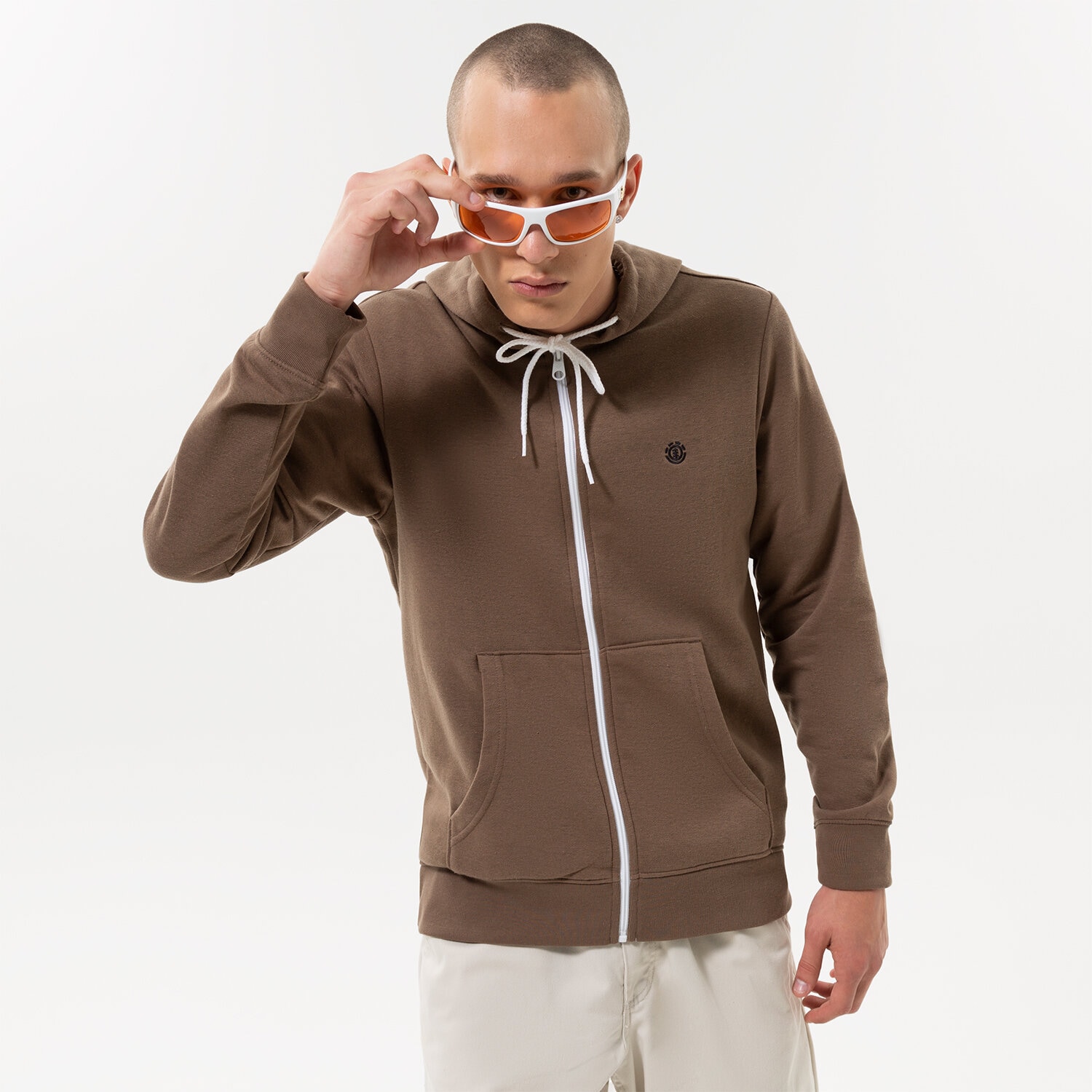 Herren ELEMENT ZIP HOODIE W1ZHB44809 Braun