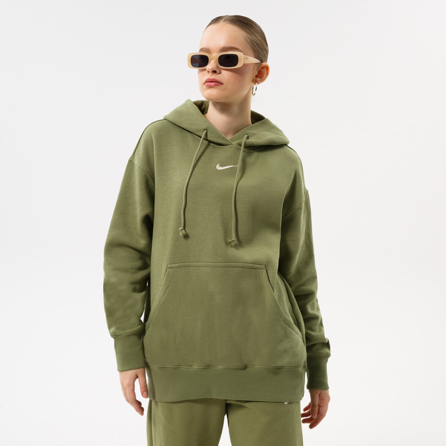 Damen NIKE HOODIE W NSW PHNX FLC OS PO HOODIE DQ5860-334 Grün