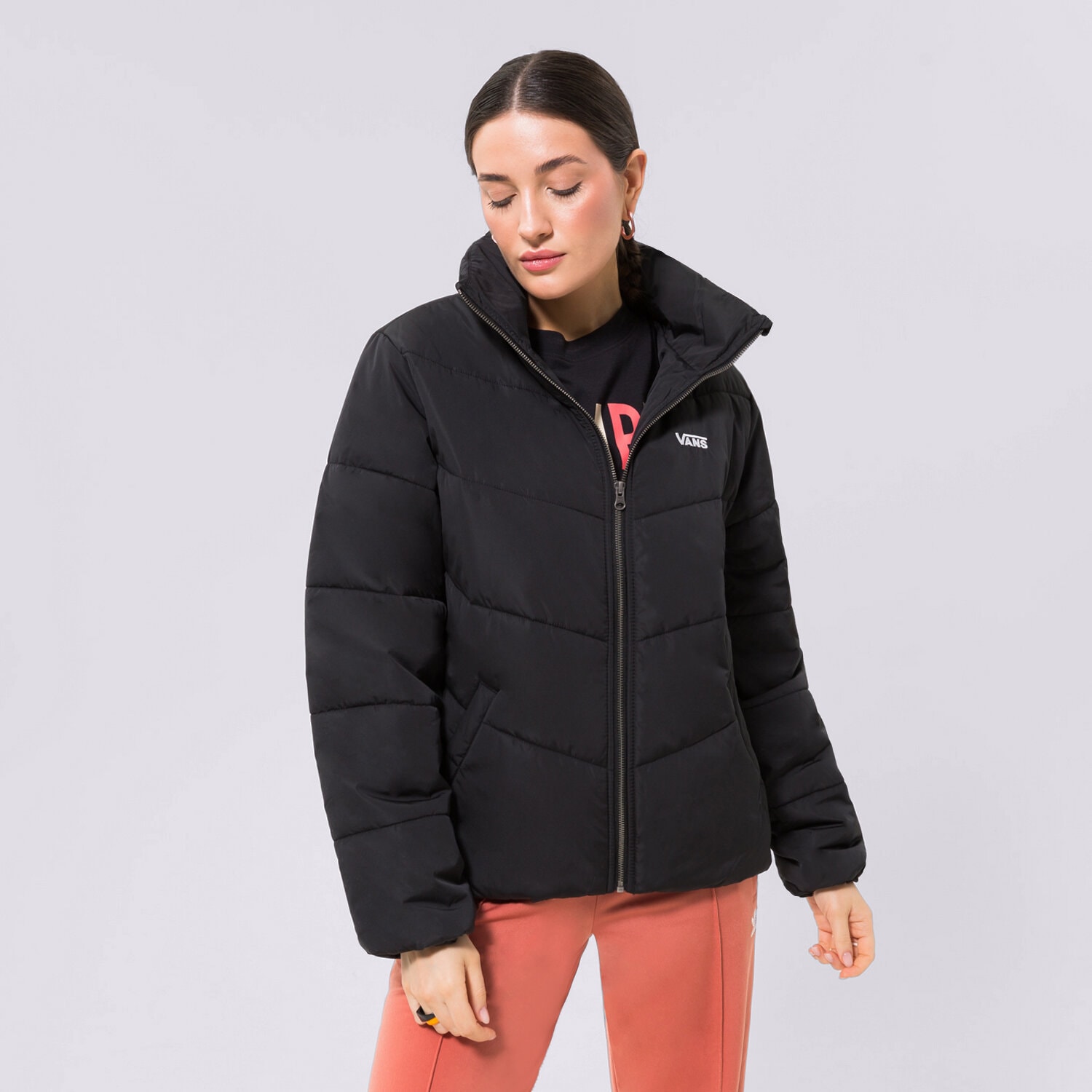 Damen Winterjacke VANS JACKE WINTER FOUNDRY PUFF MTE VN0A7YK5BLK1 Schwarz