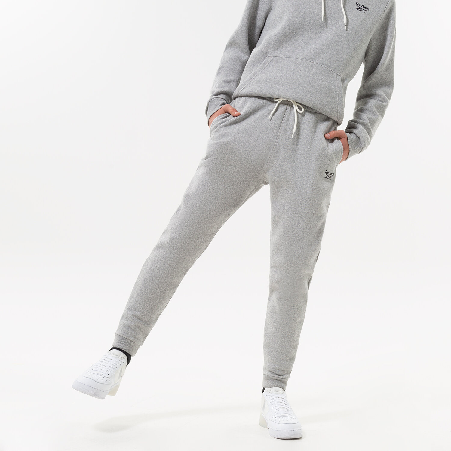 Herren Hosen REEBOK HOSE RI LEFT LEG JOGGER HS7118 Grau