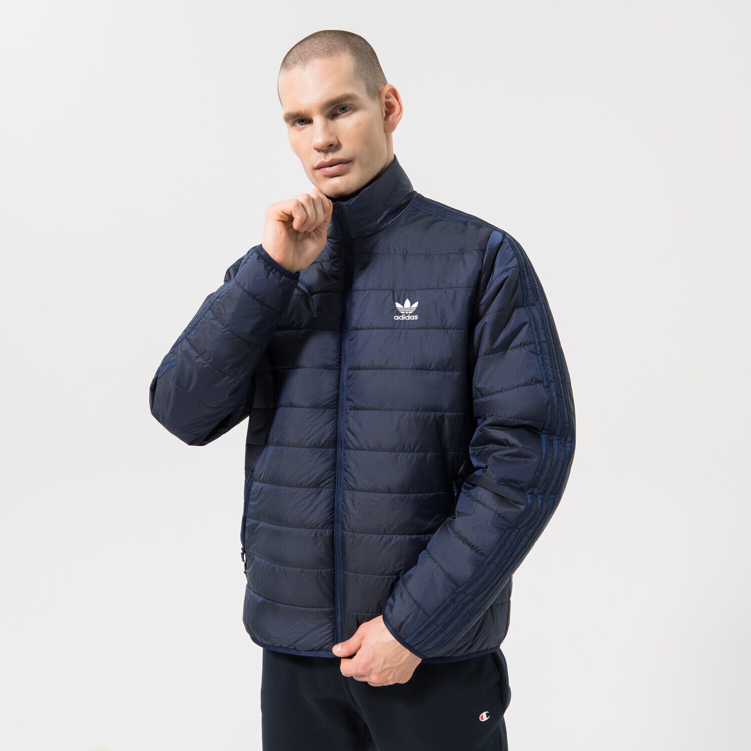 Herren Winterjacke ADIDAS JACKE WINTER PADPUFF STAND HL9215 Dunkelblau