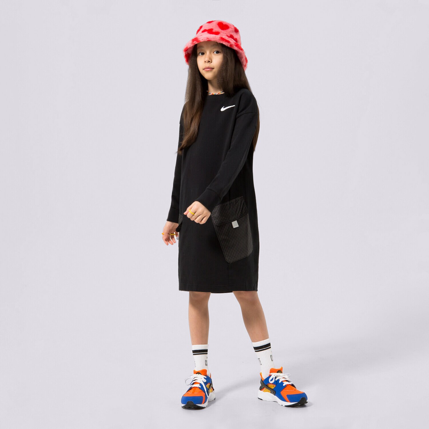Kinder NIKE KLEID G NSW TRAININGSANZUGS OP GIRL DQ8938-010 Schwarz