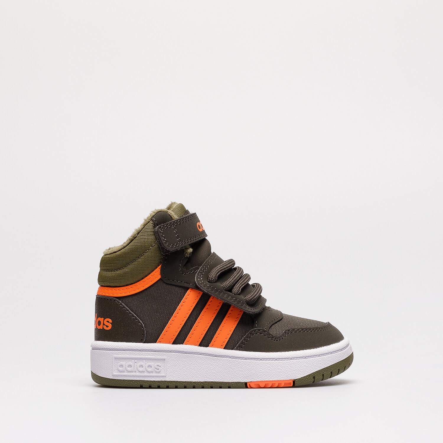 Kinder Sneaker ADIDAS HOOPS MID 3.0 FUR AC I  GW4480 Khaki