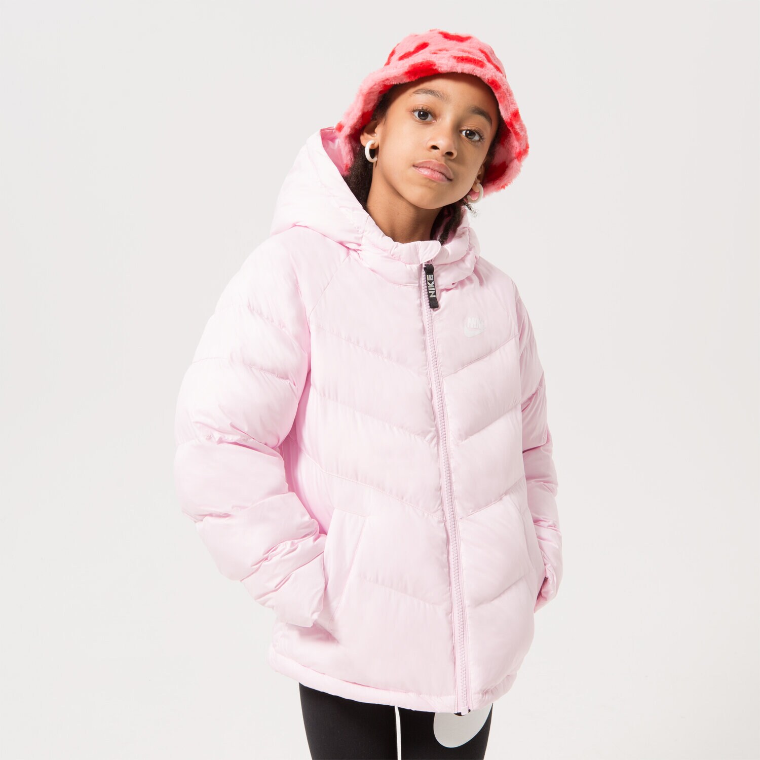 Kinder Übergangsjacke NIKE JACKE WINTER K NSW SYNFL HD JKT GIRL DX1264-663 Rosa