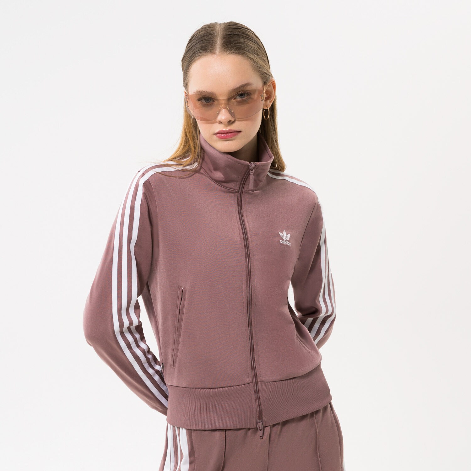 Damen ADIDAS SWEATSHIRT MIT REIßVERSCHLUSS   Z KAPTUREM FIREBIRD T HN5895 Violet