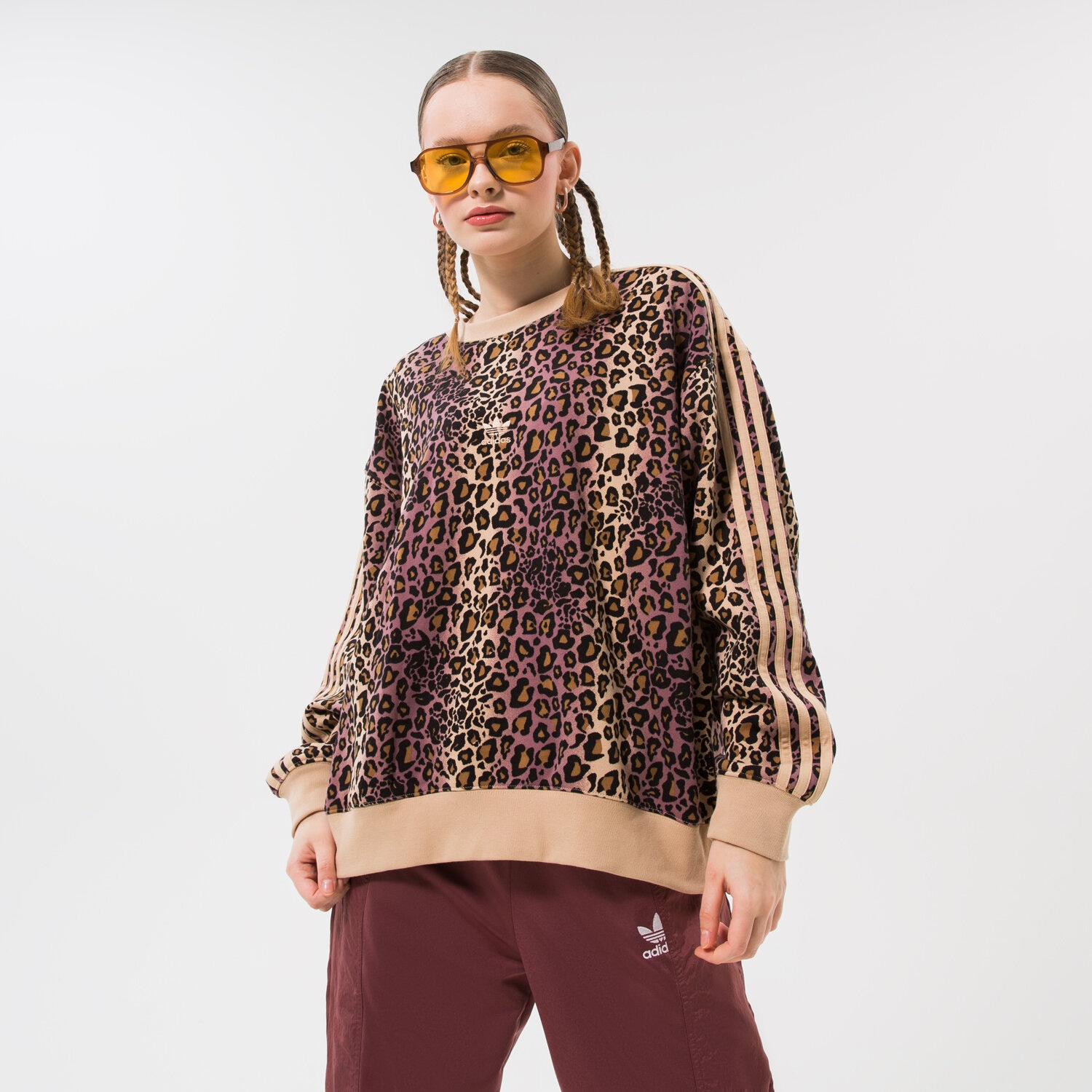 Damen ADIDAS SWEATSHIRT CREW SWEAT HK5190 Braun
