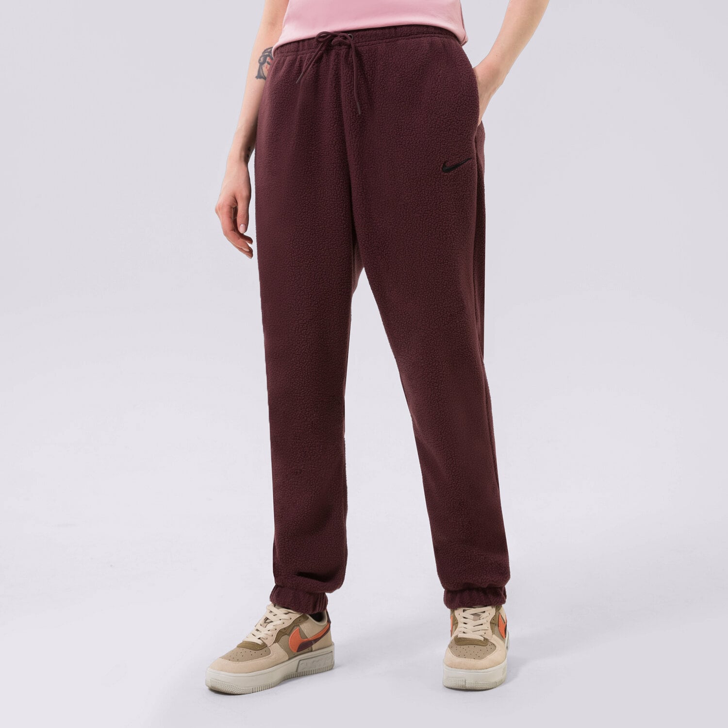 Damen Hosen NIKE HOSE W NSW PLSH JGGR DQ6812-652 Dunkelrot