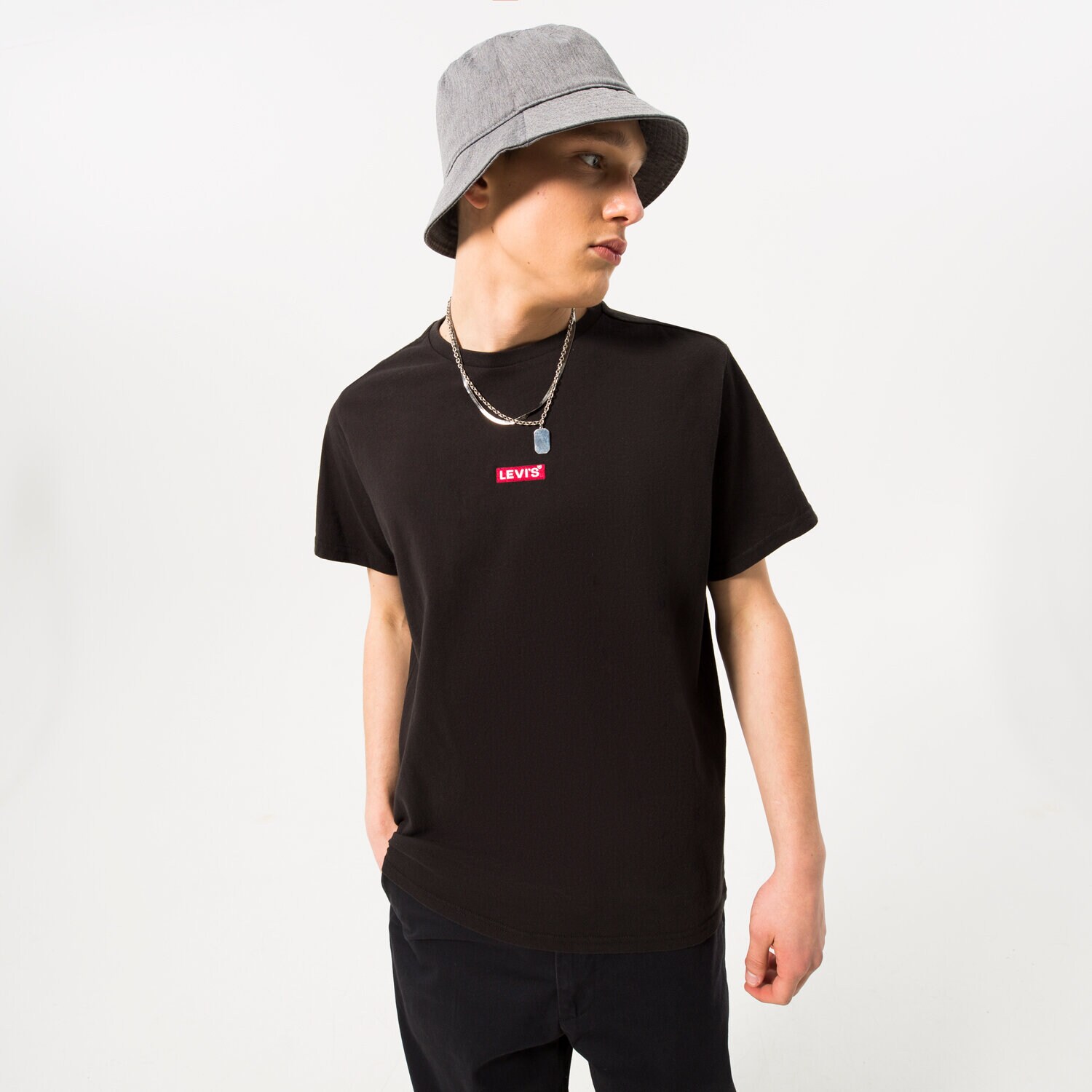 Herren T-Shirt LEVI'S T-SHIRT SS RELAXED BABY TAB T 79554-0025 Schwarz