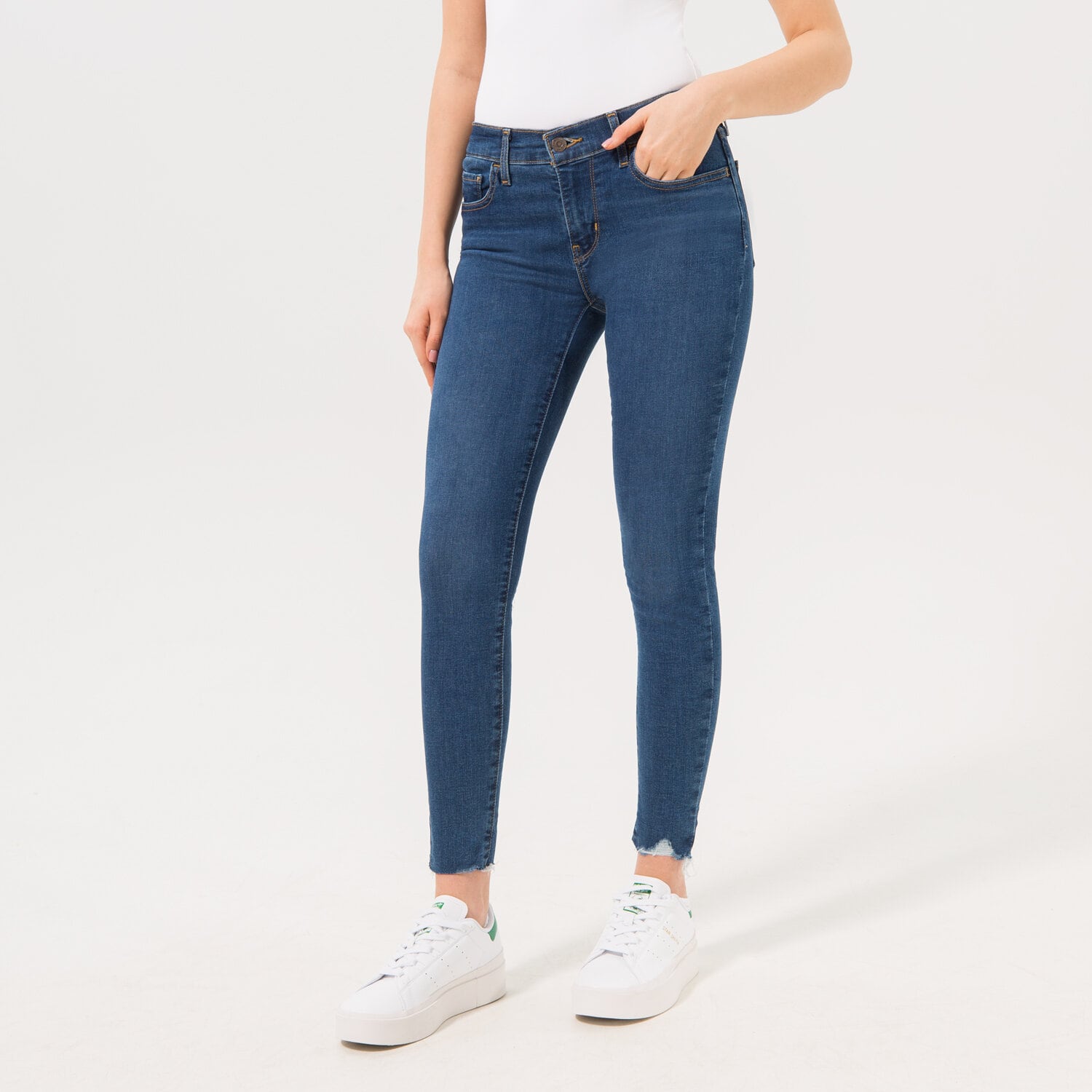 Damen Hosen LEVI'S HOSE 710 SUPER SKINNY 17778-0460 Dunkelblau