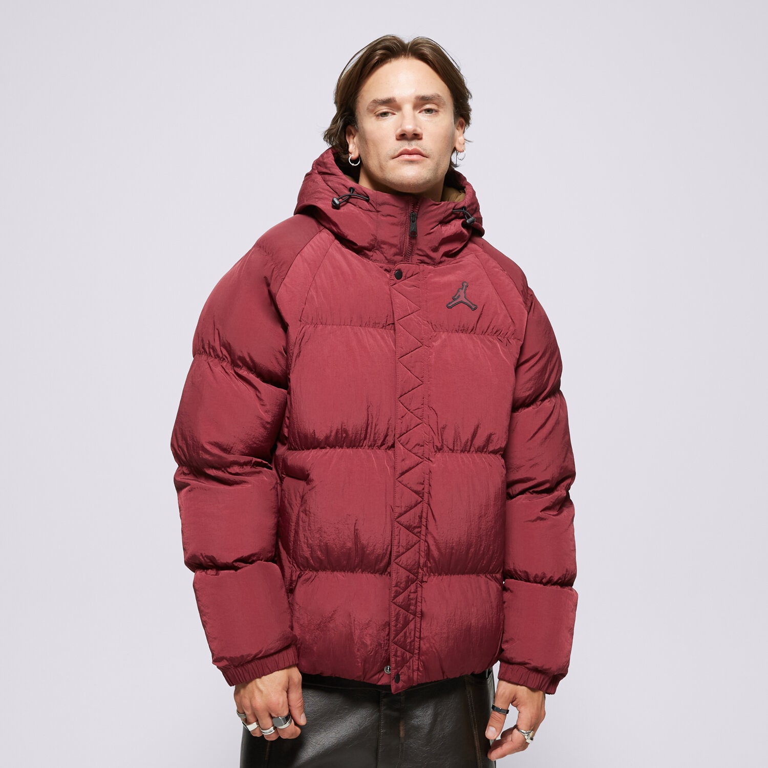 Herren Winterjacke JORDAN JACKE WINTER M J ESSENTIAL PUFFER JACKET DQ7348-680 Dunkelrot