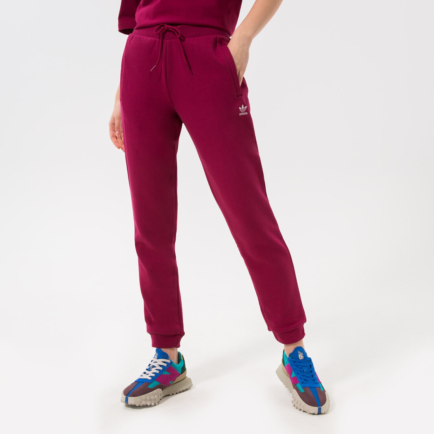Damen Hosen ADIDAS HOSE TRACK PANT HM1838 Dunkelrot