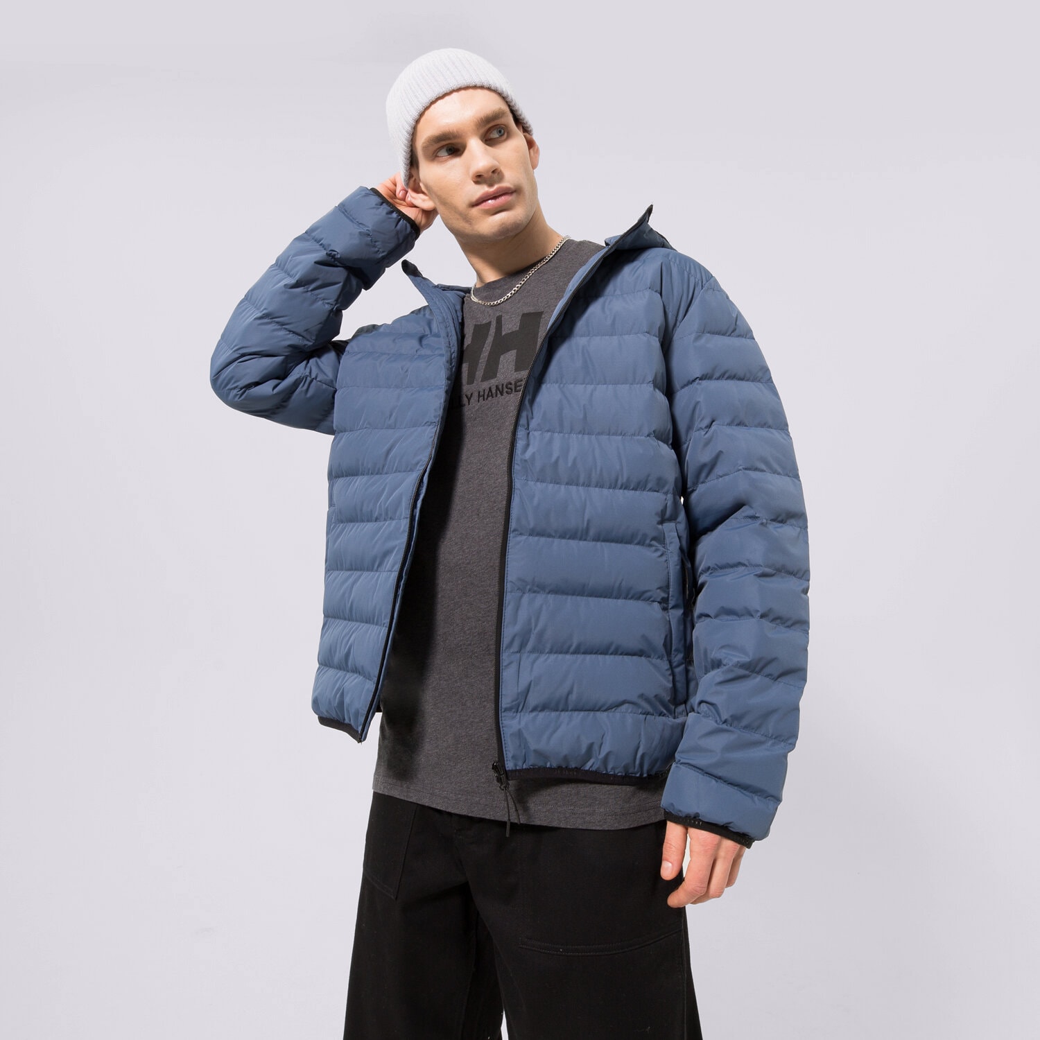 Herren Winterjacke CONFRONT DAUNENJACKE CONFRONT ESSENTIAL CF322KUM11003 Blau