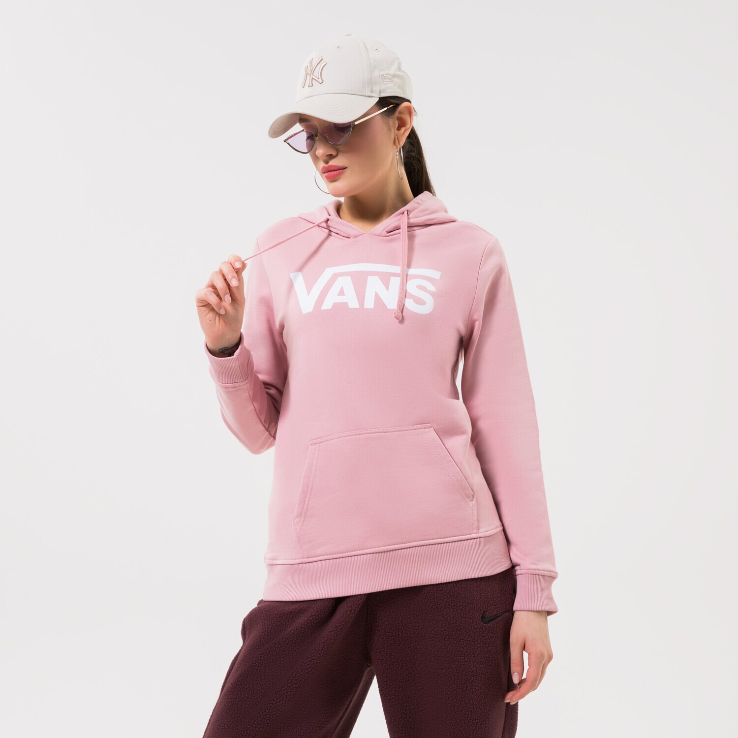 Damen VANS SWEATSHIRT WM CLASSIC   V II HOODIE CLASSIC ZEPHYR VN0A53OV2PT1 Rosa